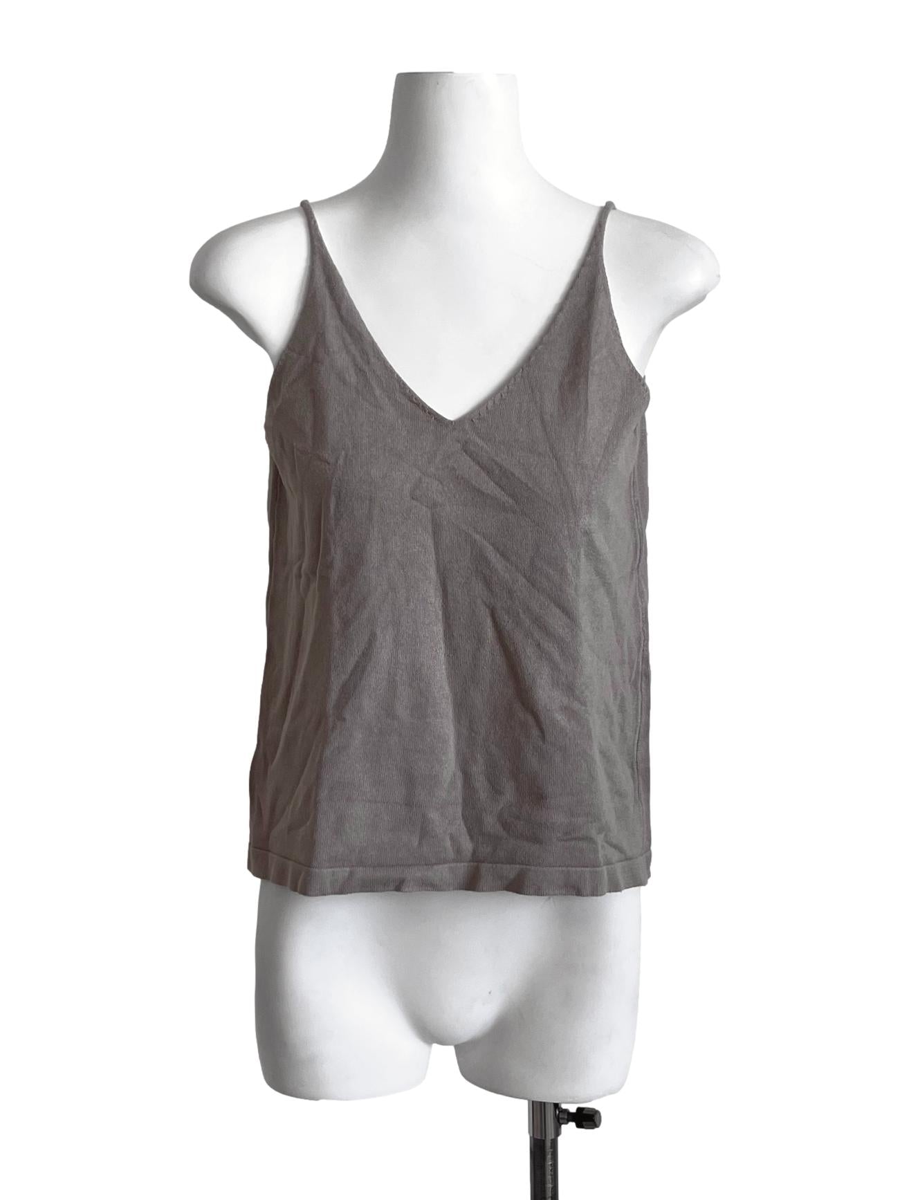 Olive Green Sleeveless Top TEM