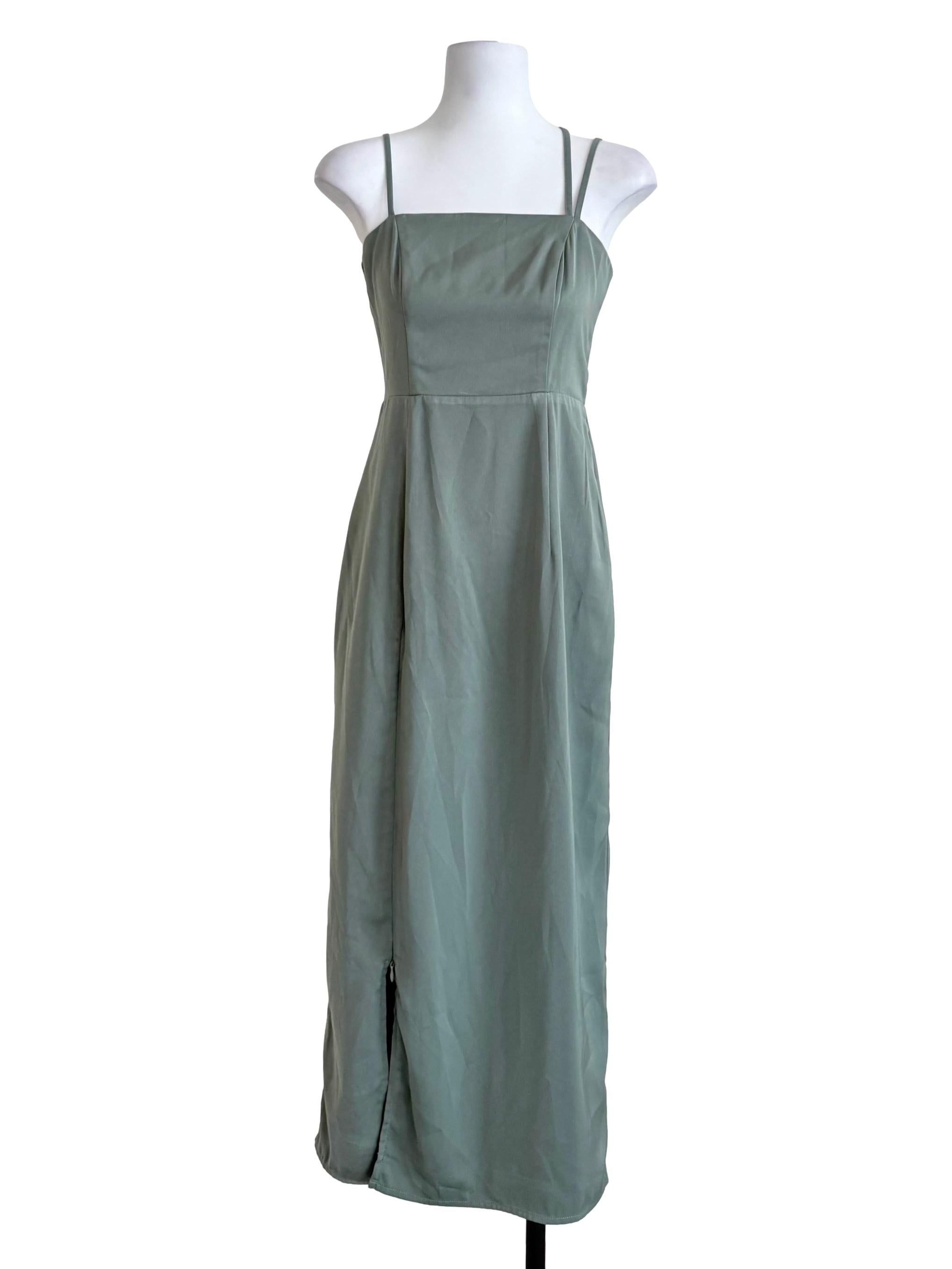 Sage Green Sheath Dress