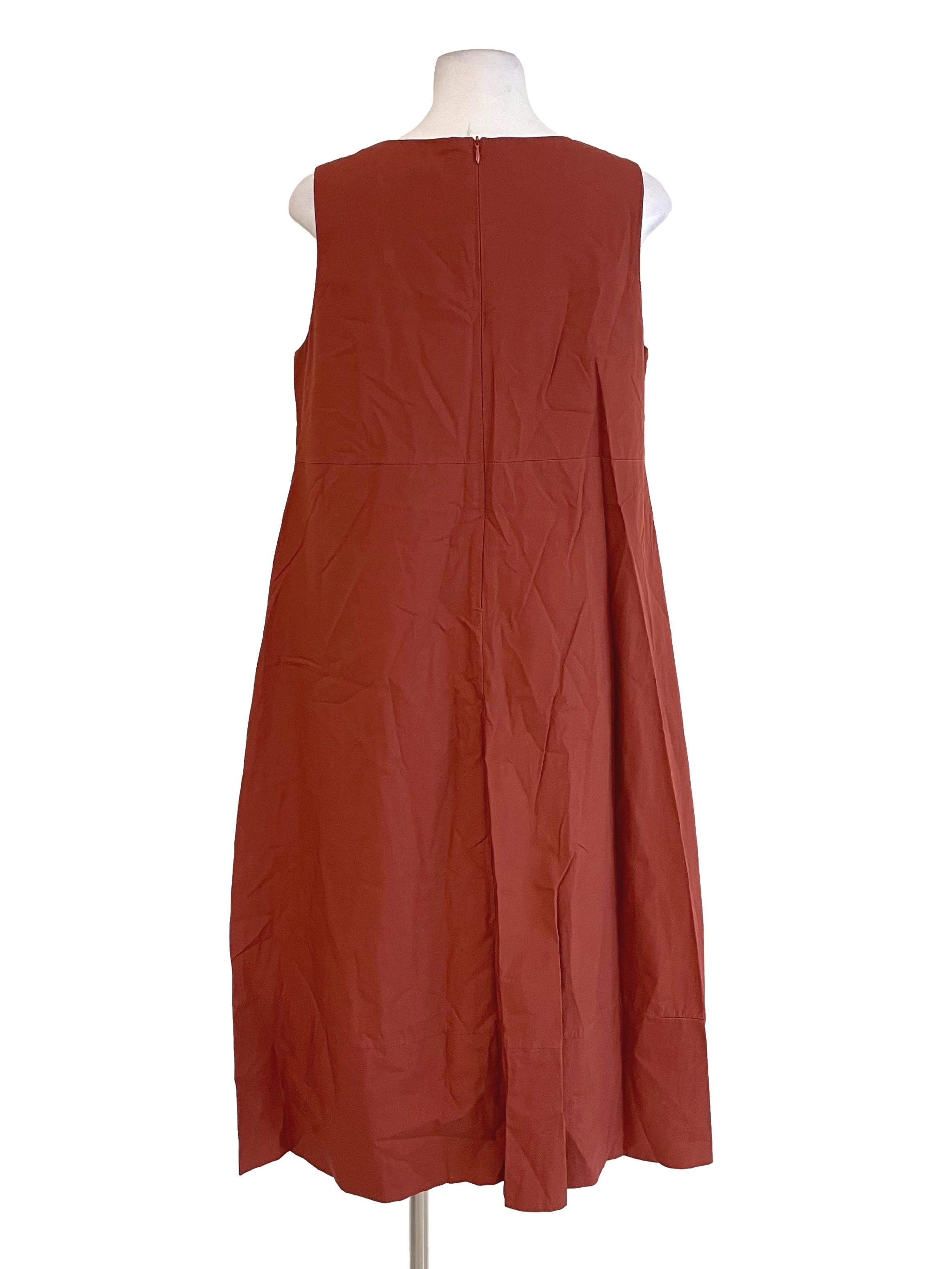 Rust Long Shift Dress TEM