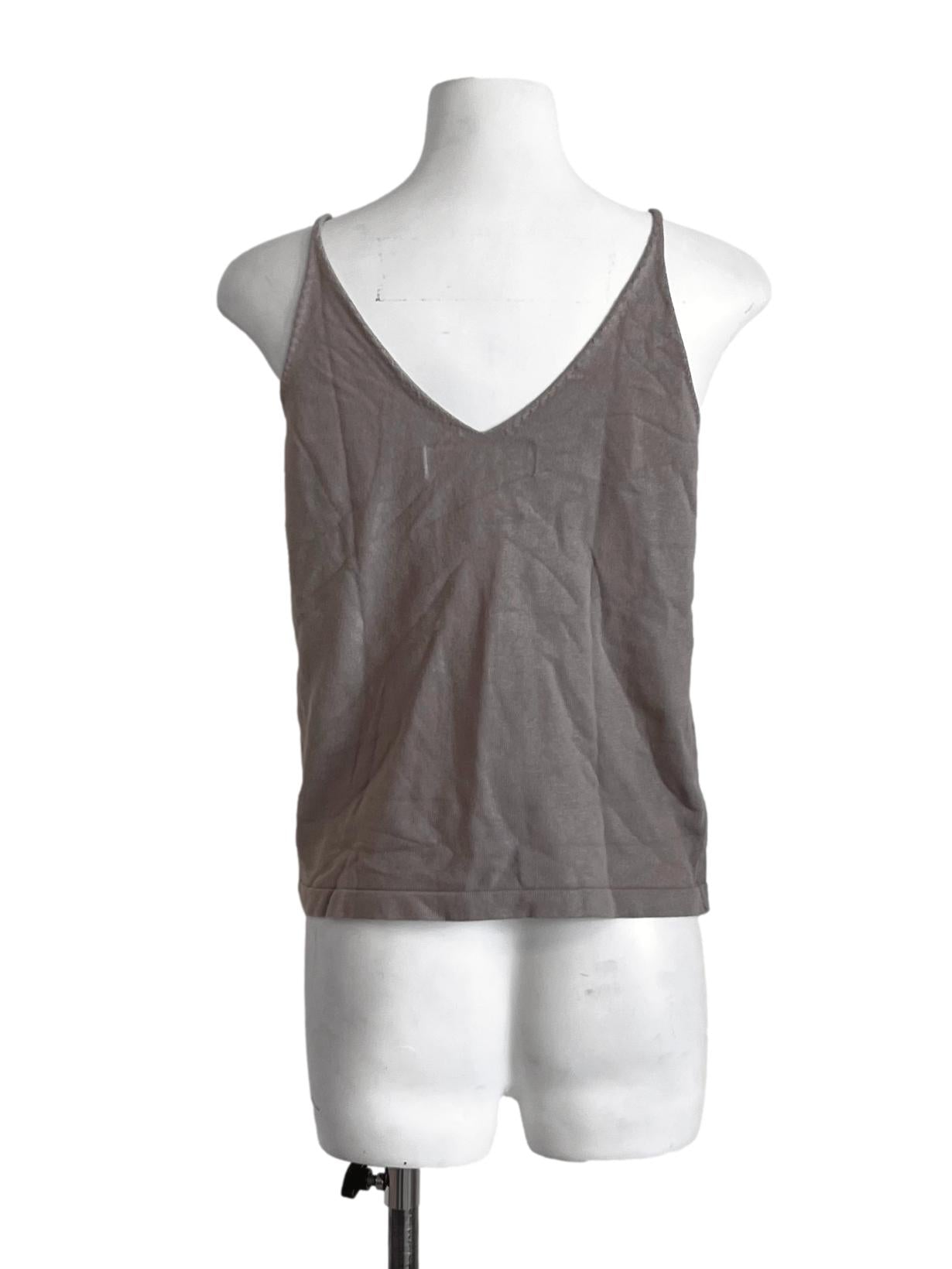 Olive Green Sleeveless Top TEM