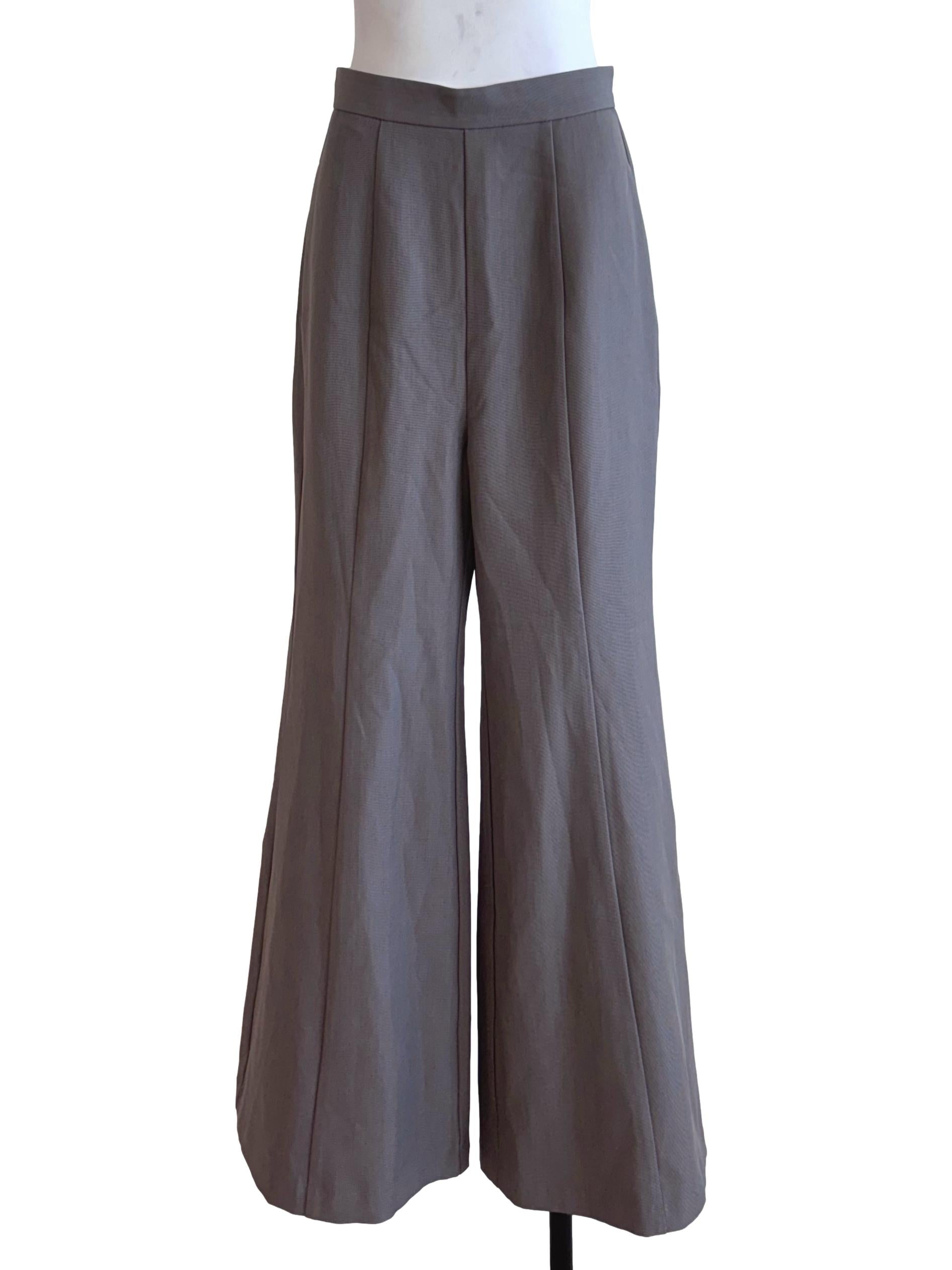 Fossil Grey Wide Flare Pants LB