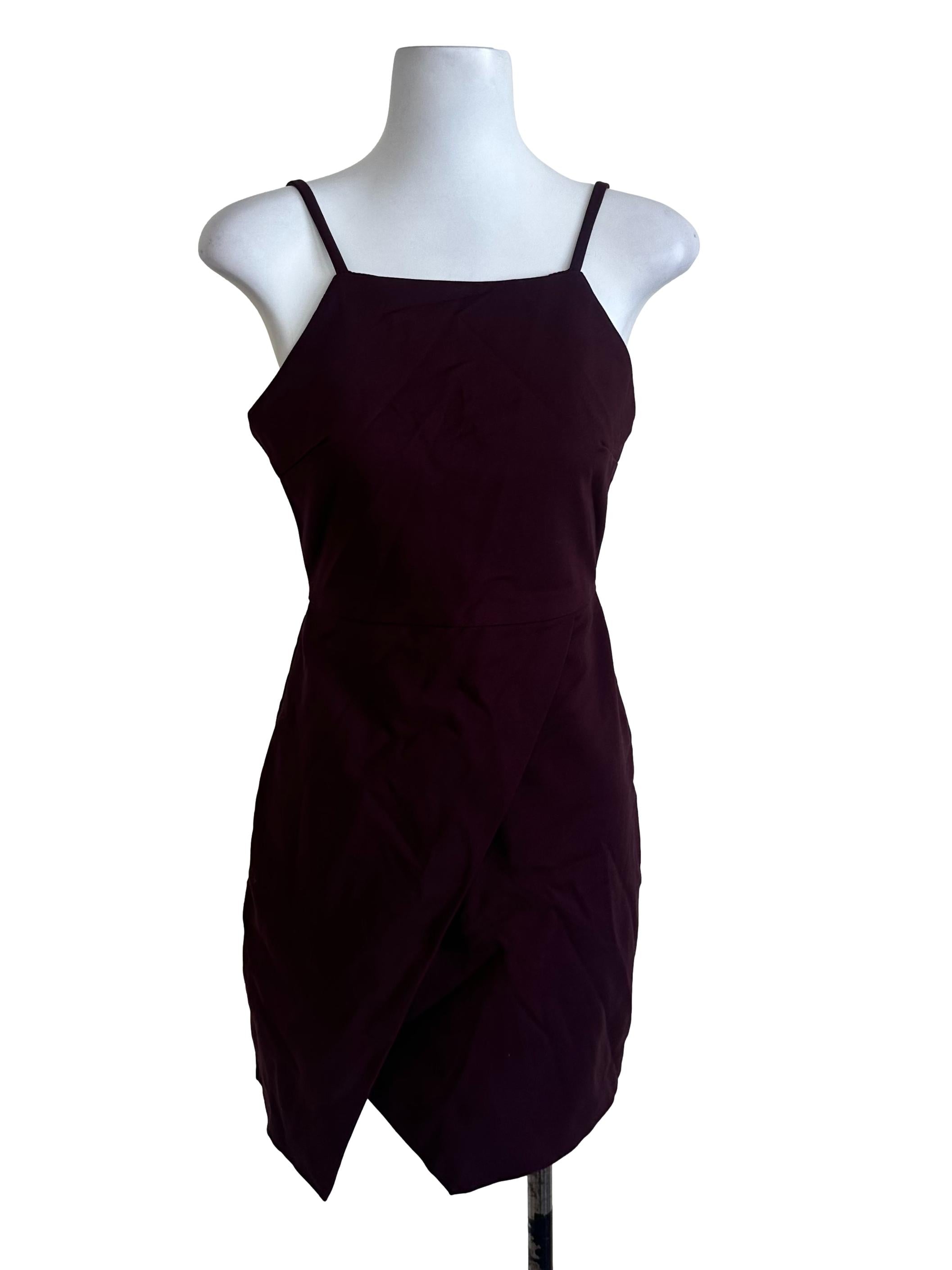 Plum Purple Plain Dress TEM