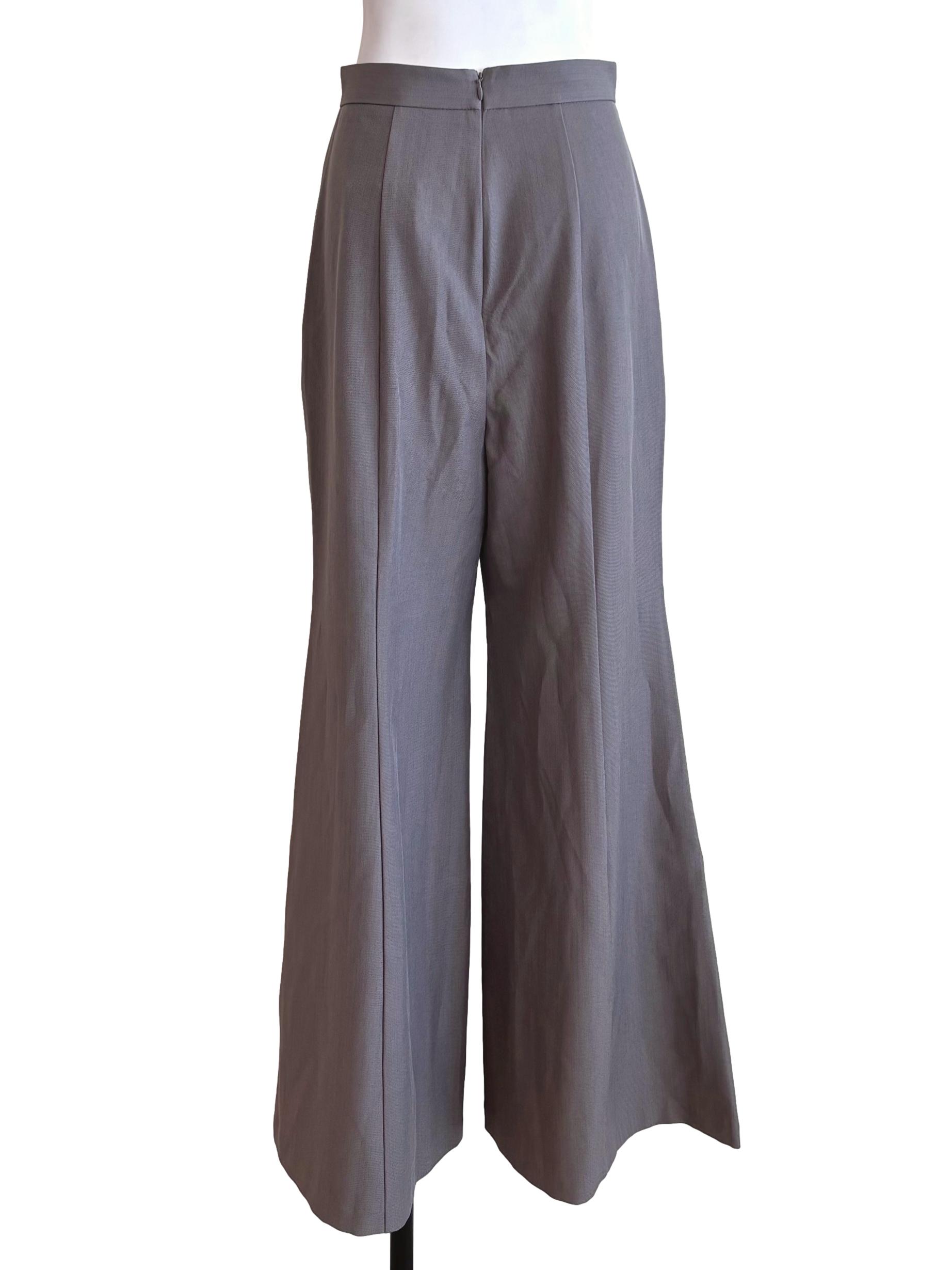 Fossil Grey Wide Flare Pants LB