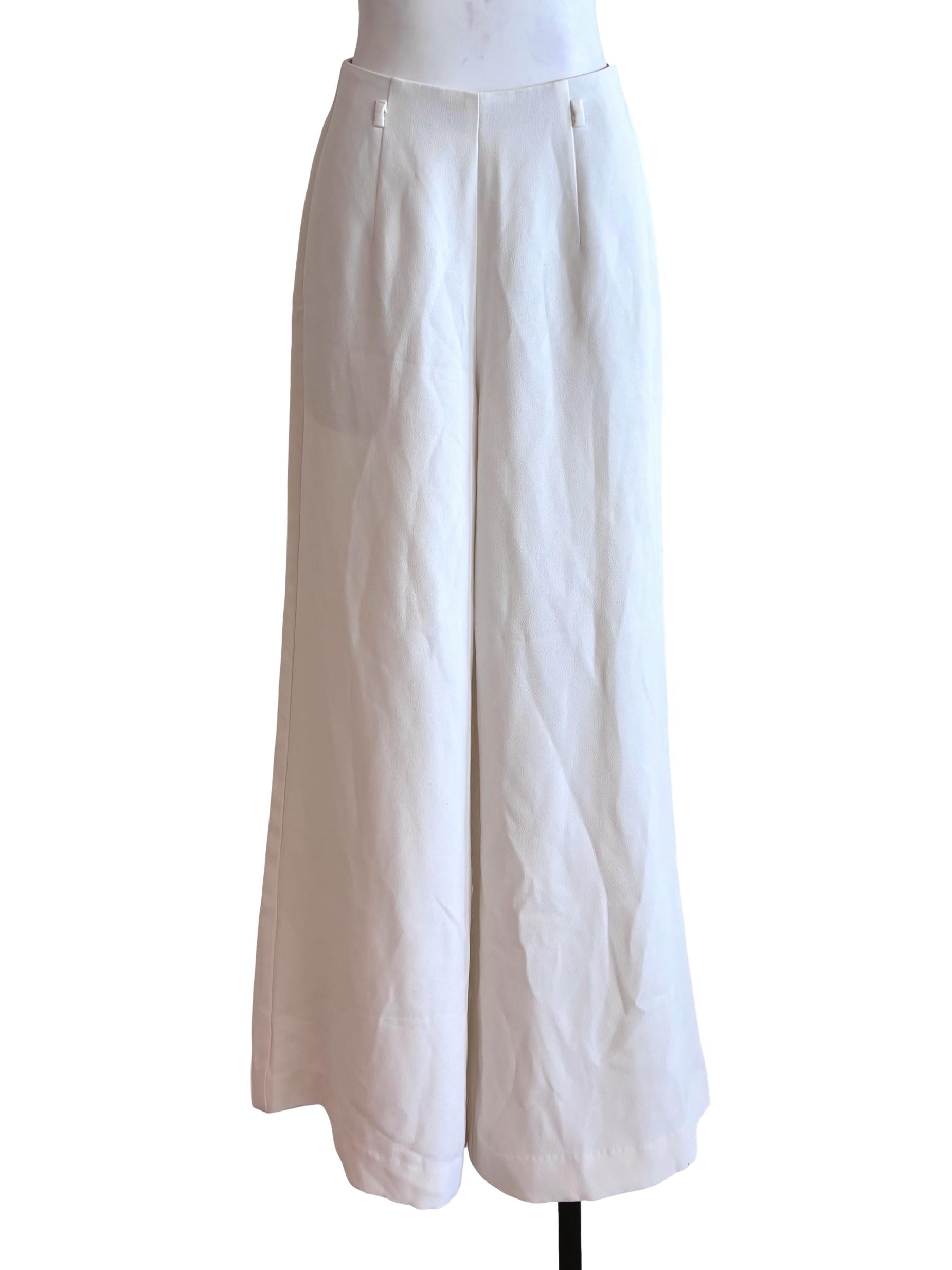 Daisy White Wide Pants LB