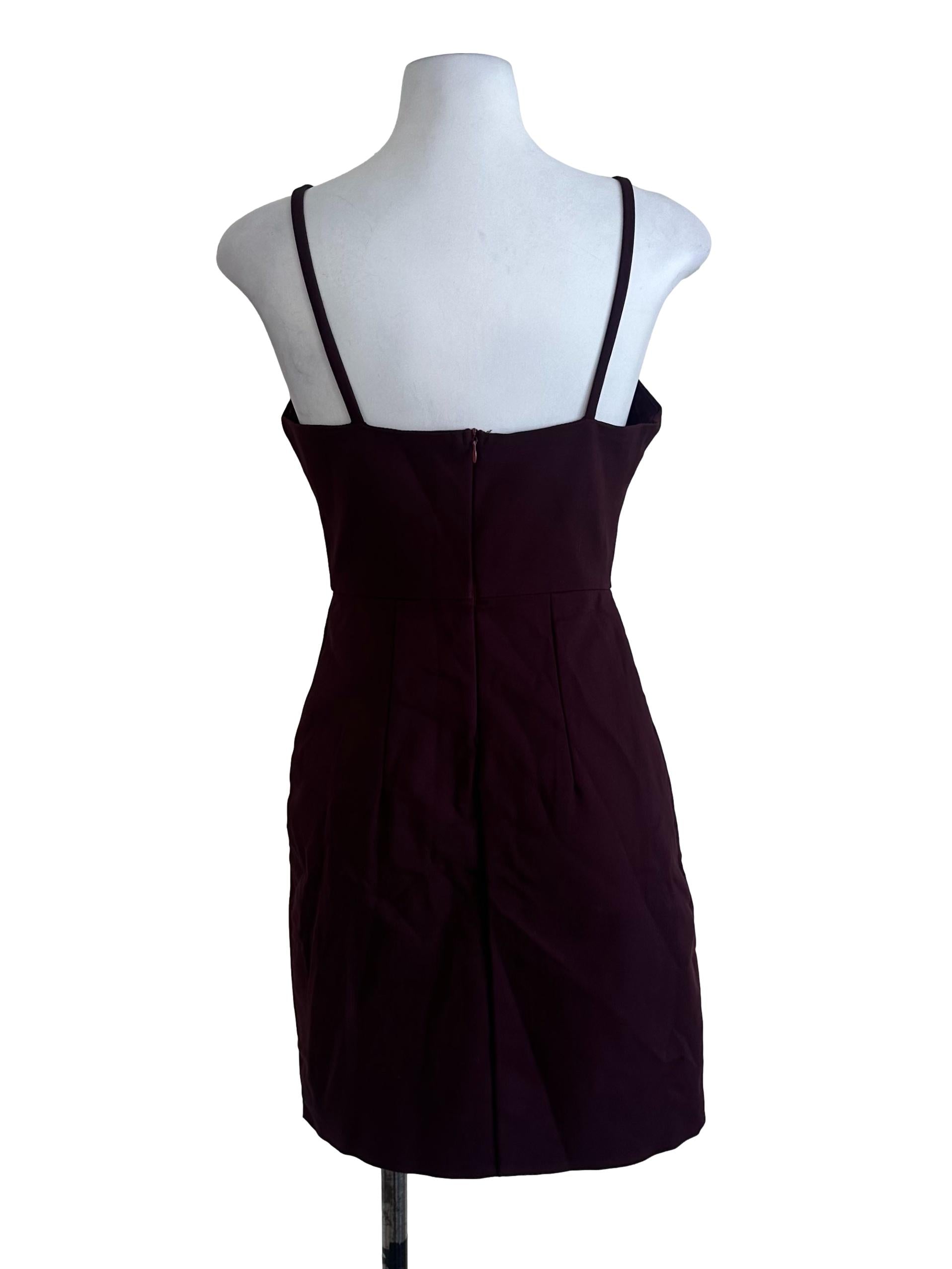 Plum Purple Plain Dress TEM