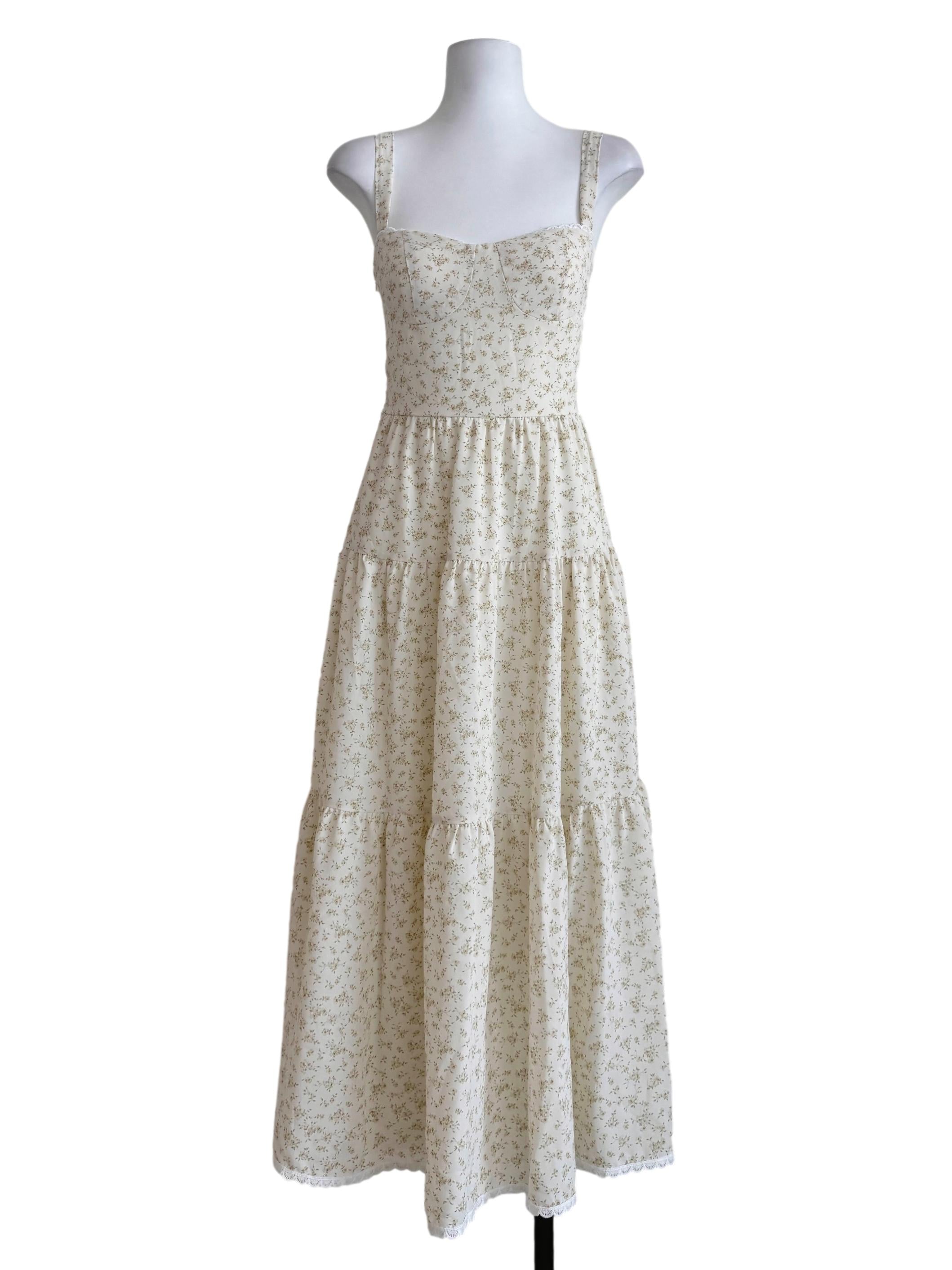 Banana Yellow Flower Printed Dress