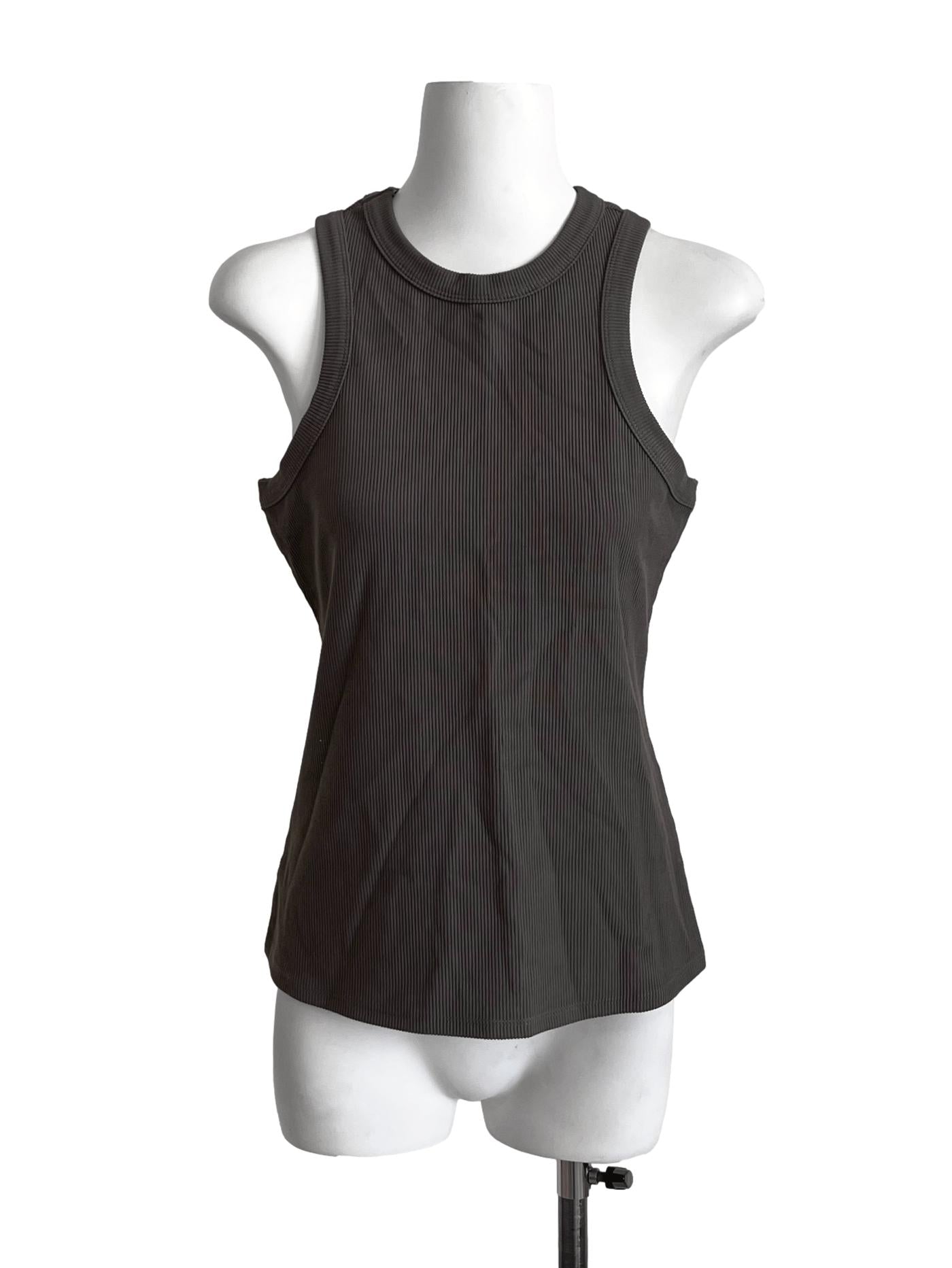 Moss Green Sleeveless Knit Top LB