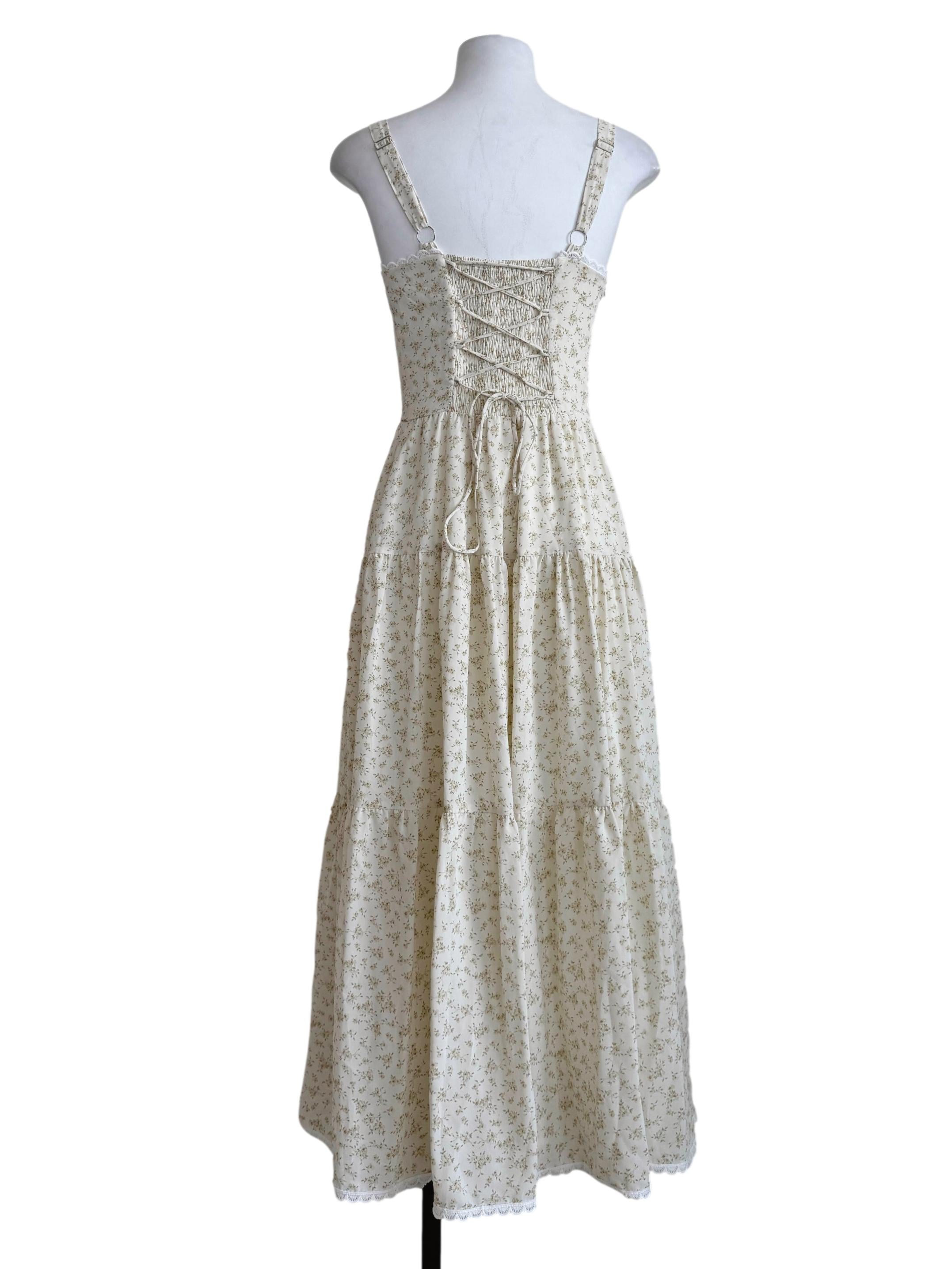 Banana Yellow Flower Printed Dress