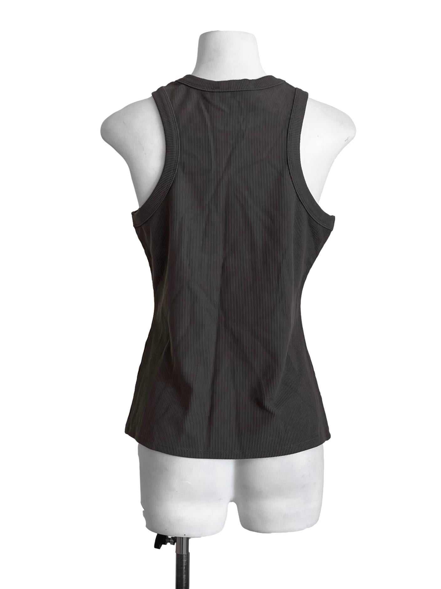 Moss Green Sleeveless Knit Top LB