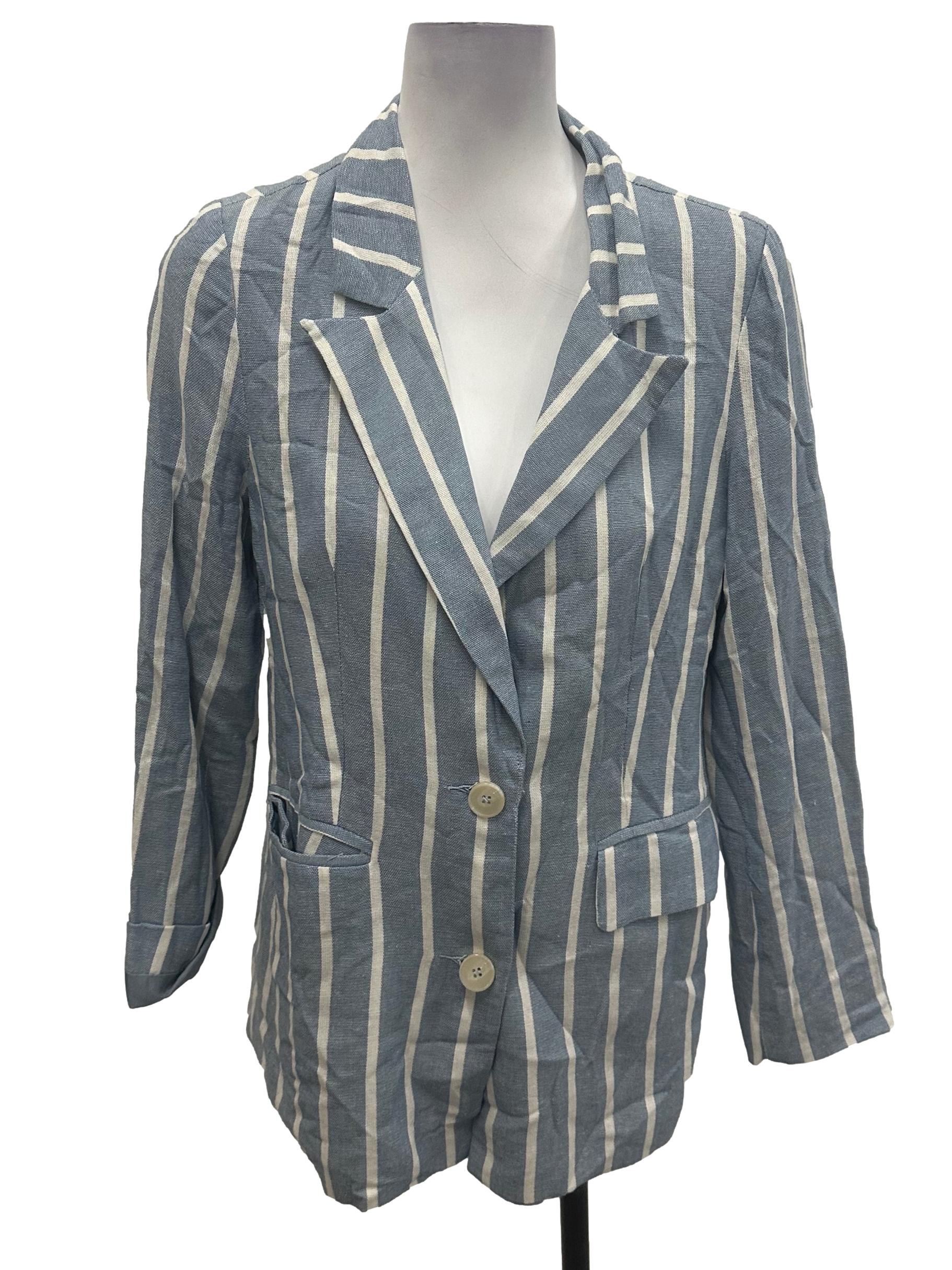 Blue Stripe Blazer