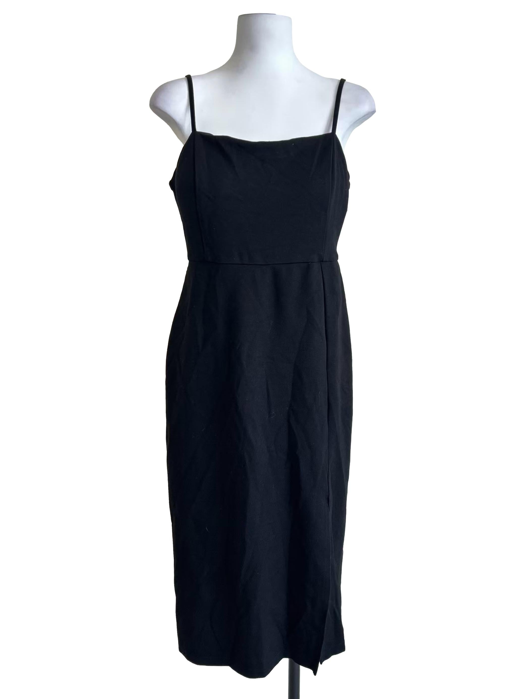 Black Straight Cut Dress