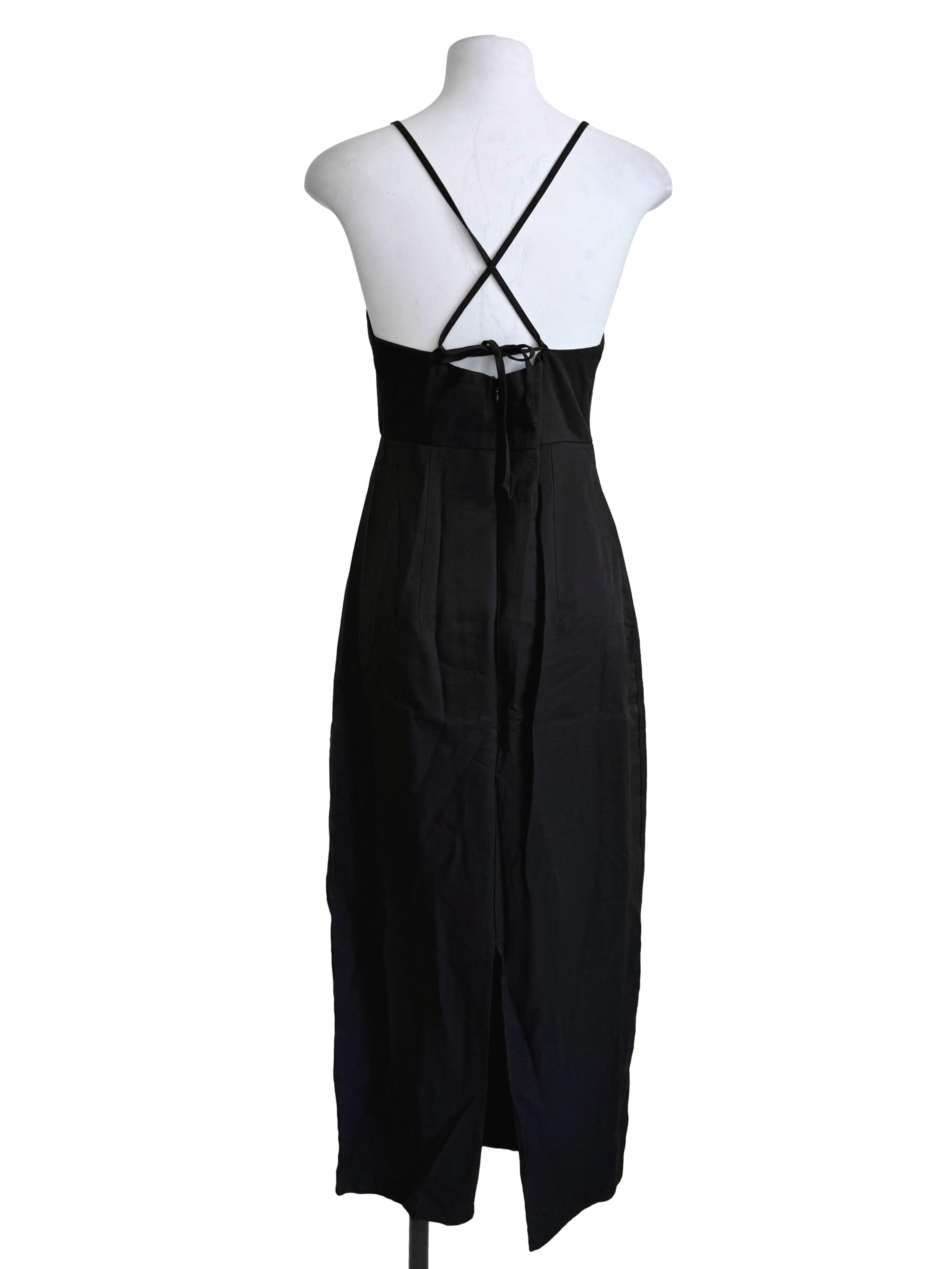 Black Cross Back Dress