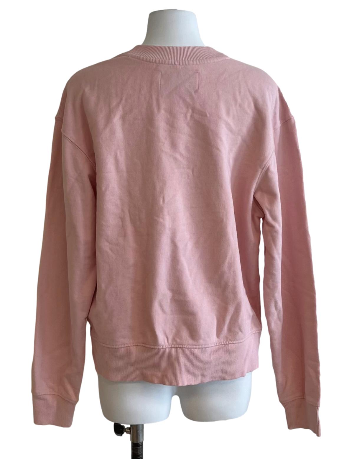 Rose Pink Printed Logo Sweatshirt