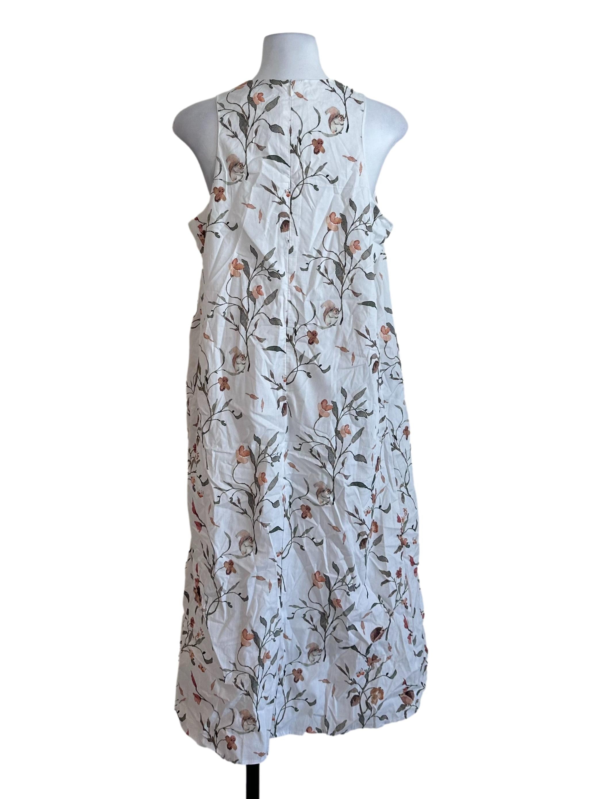 Ivory White Pattern Dress