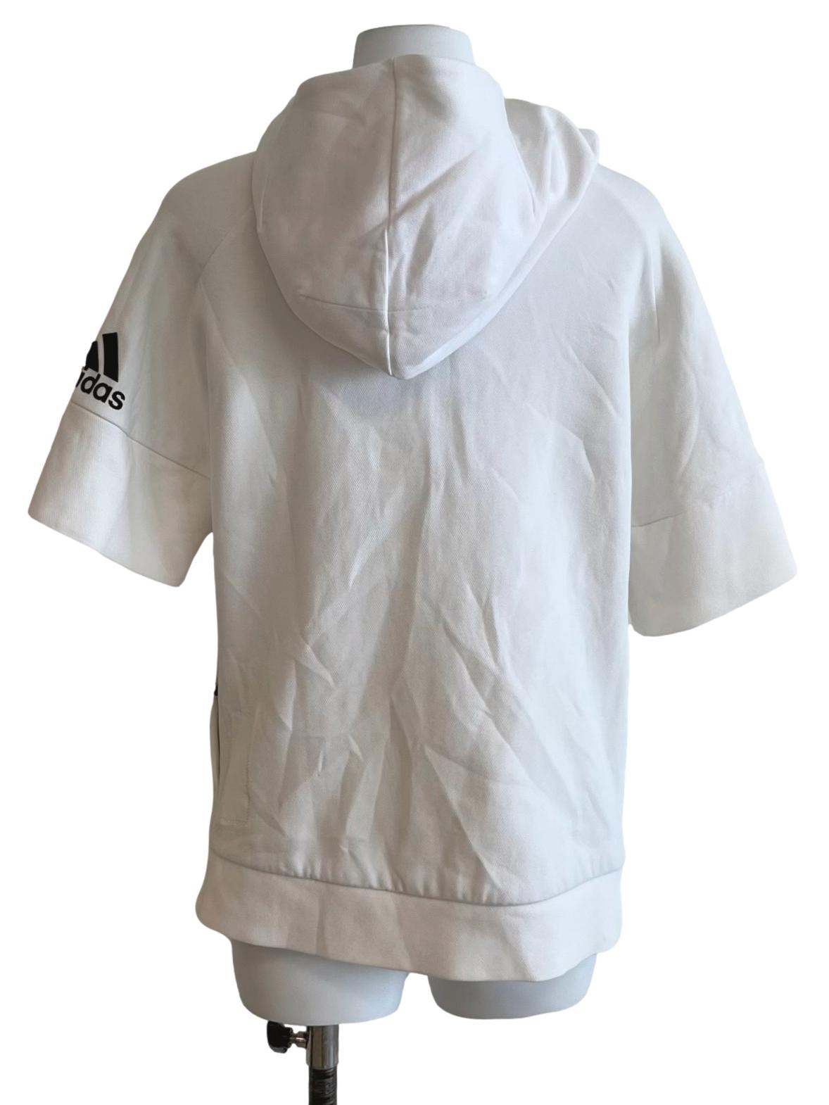 White Plain Zip-Up Hoodie