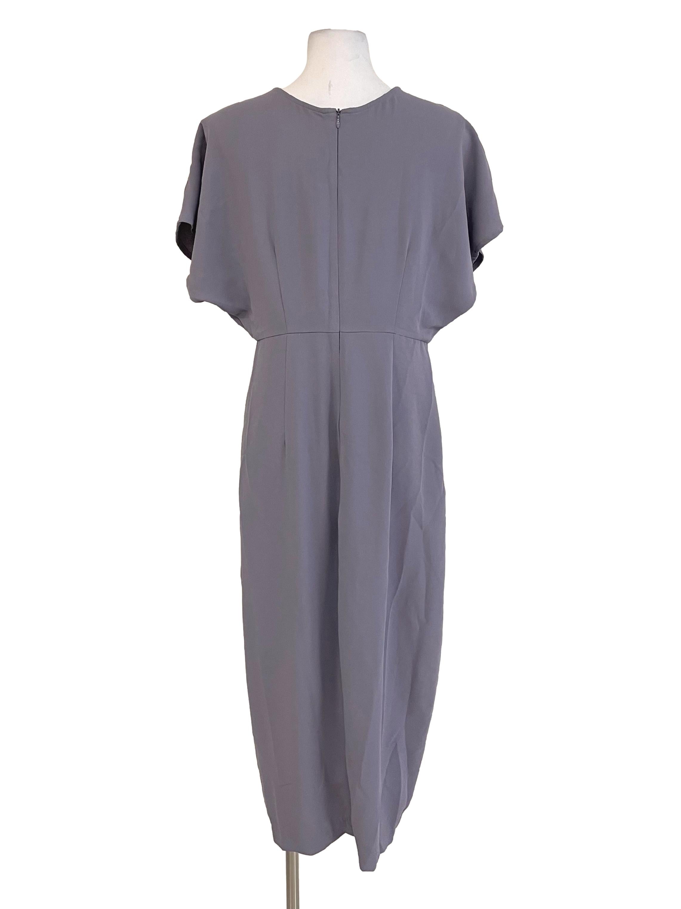 Dove V Neck Drop Shoulder Dress