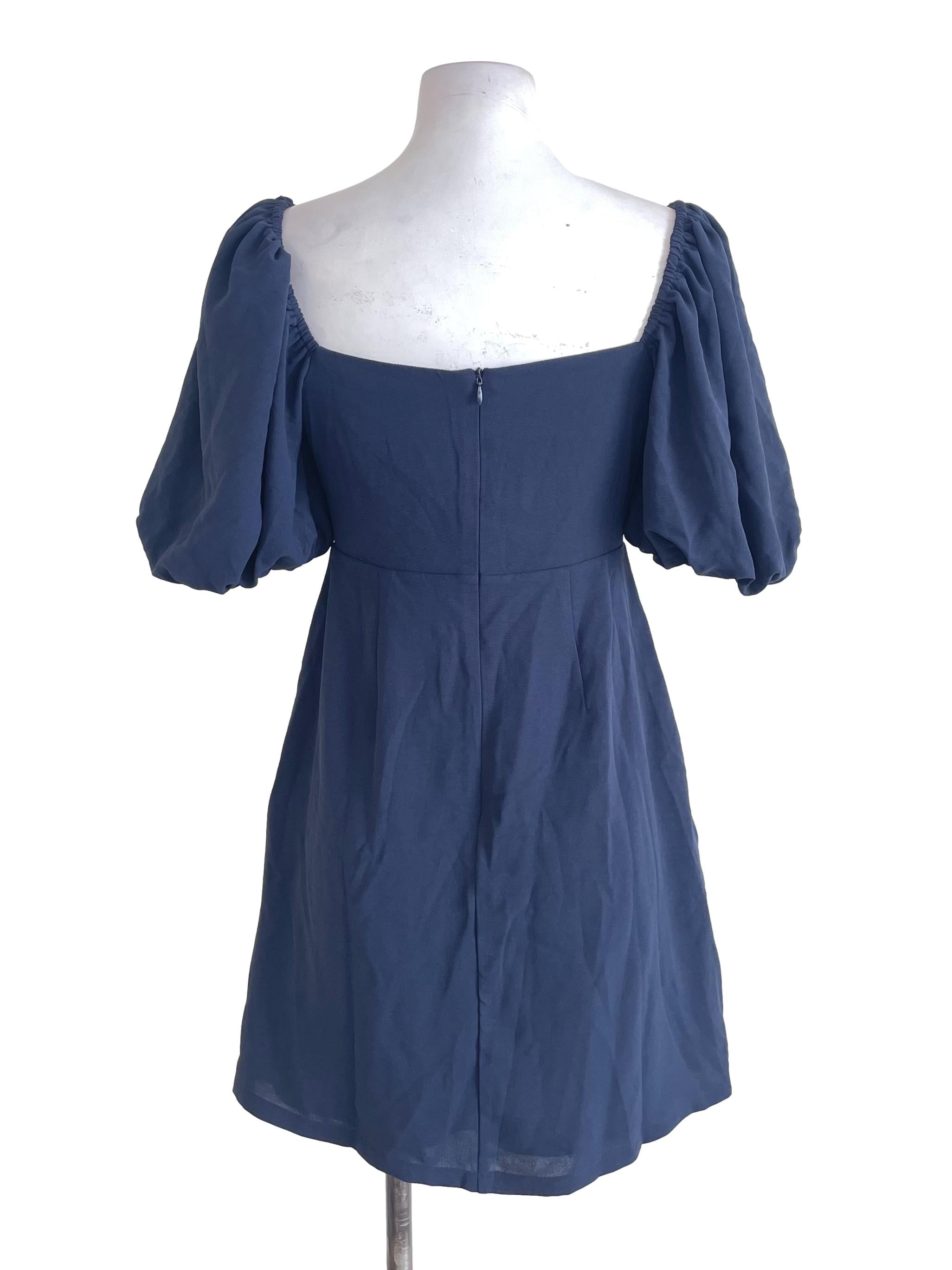 Deep Blue Sweetheart Empire Dress
