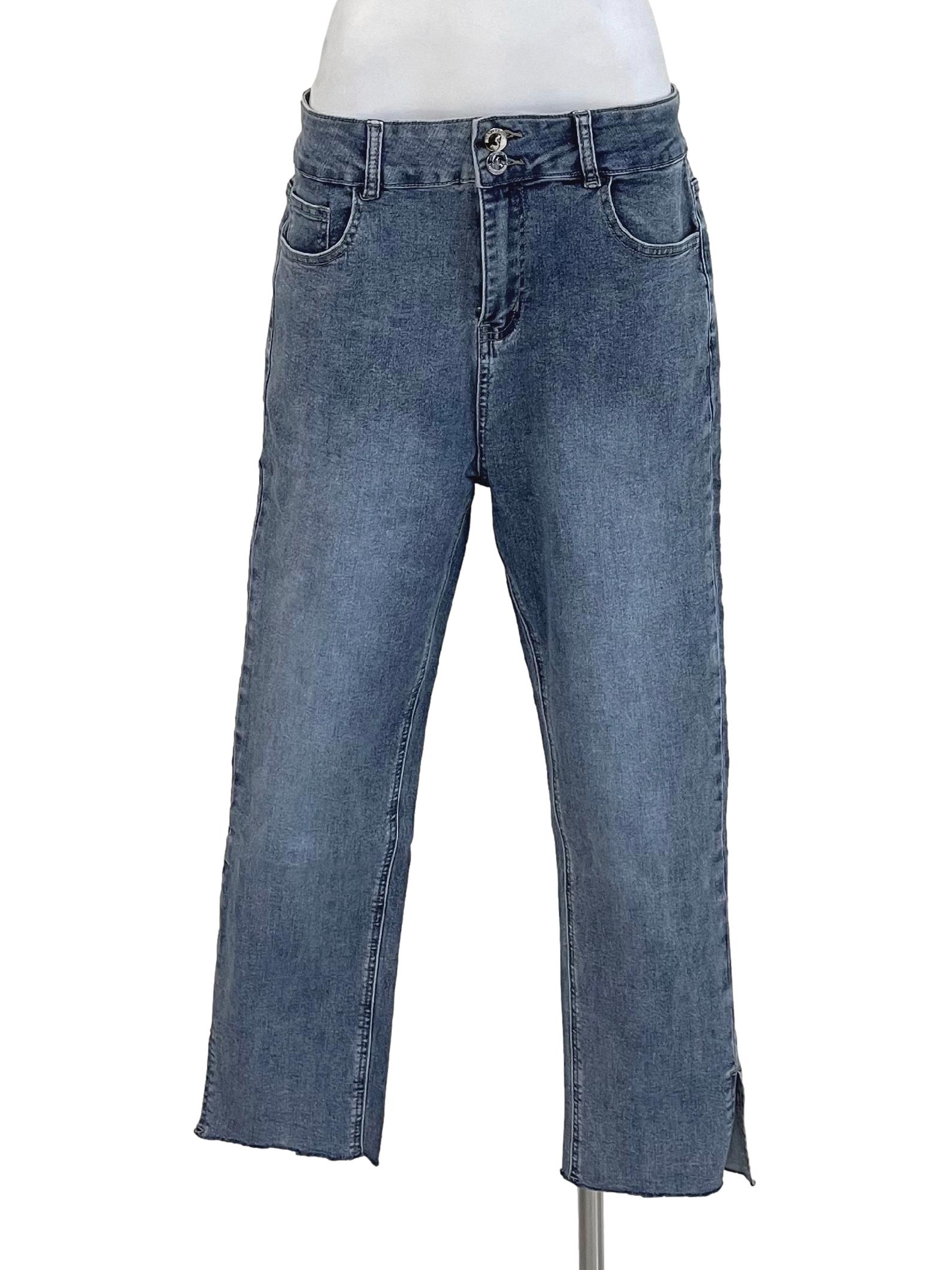 Ash Blue Distressed Skinny Jeans