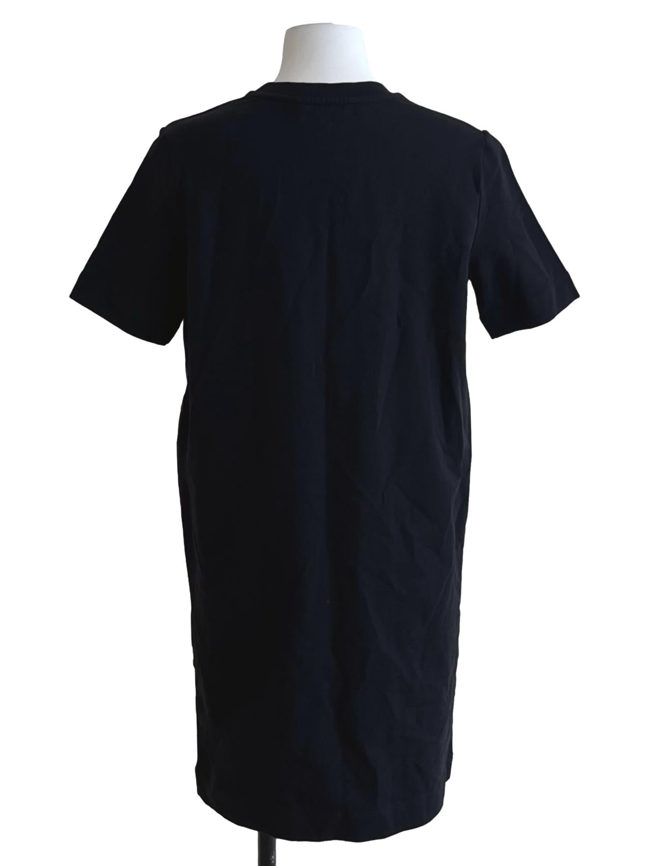 Black Jewel Neckline Empire Dress