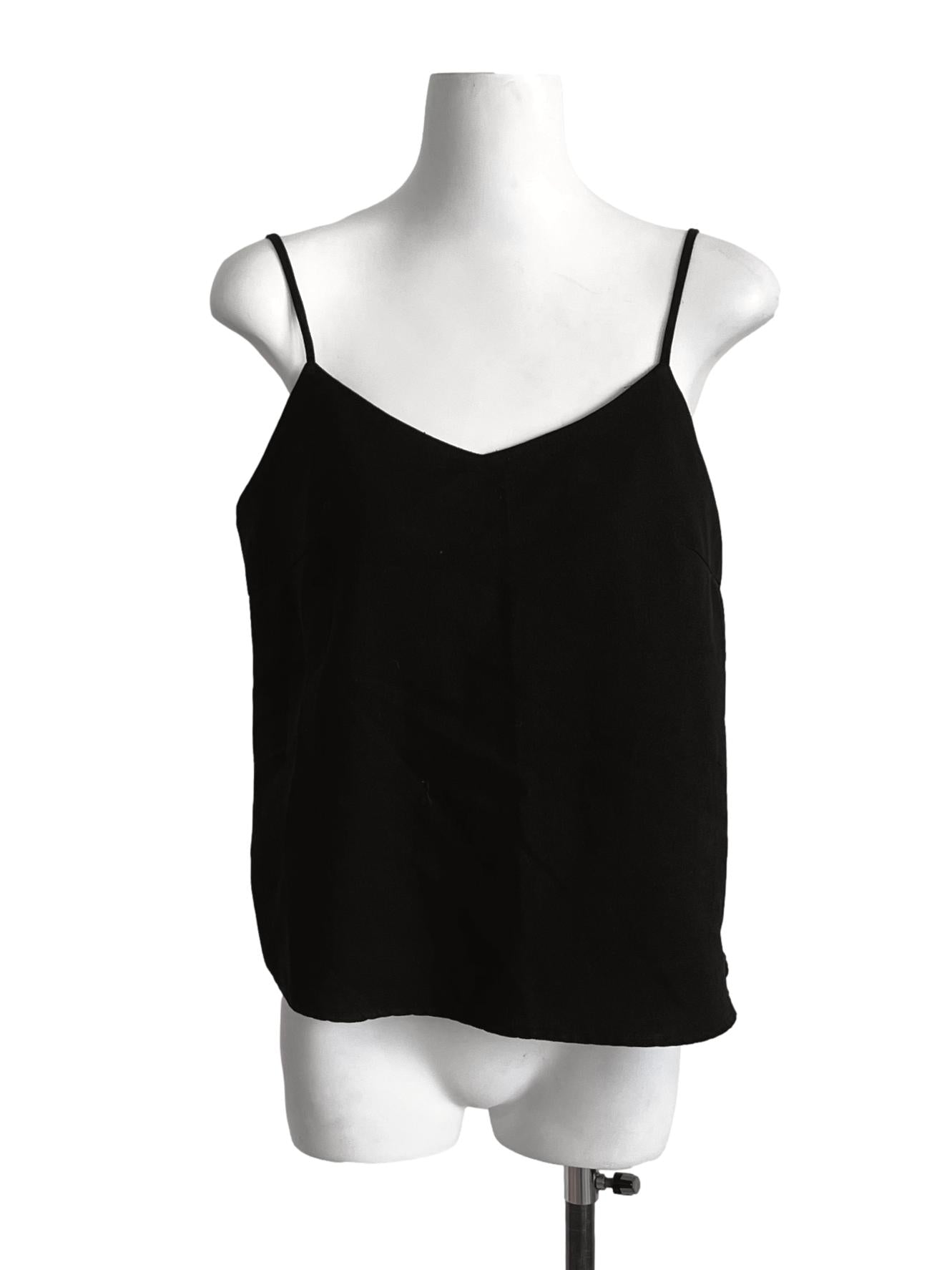 Jade Black Spaghetti Strap Loose Top LB