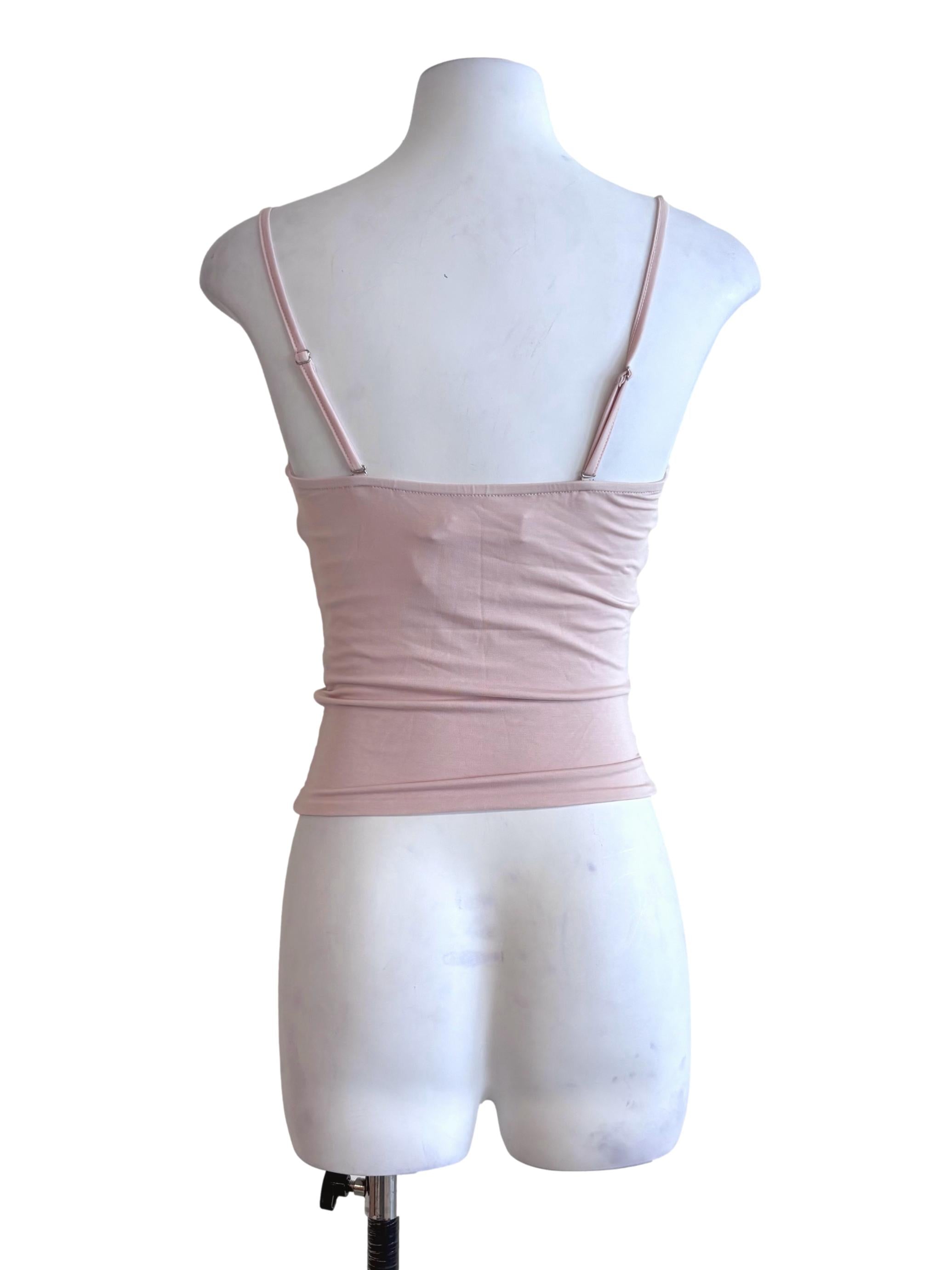 Flamingo Pink Twist Front Top