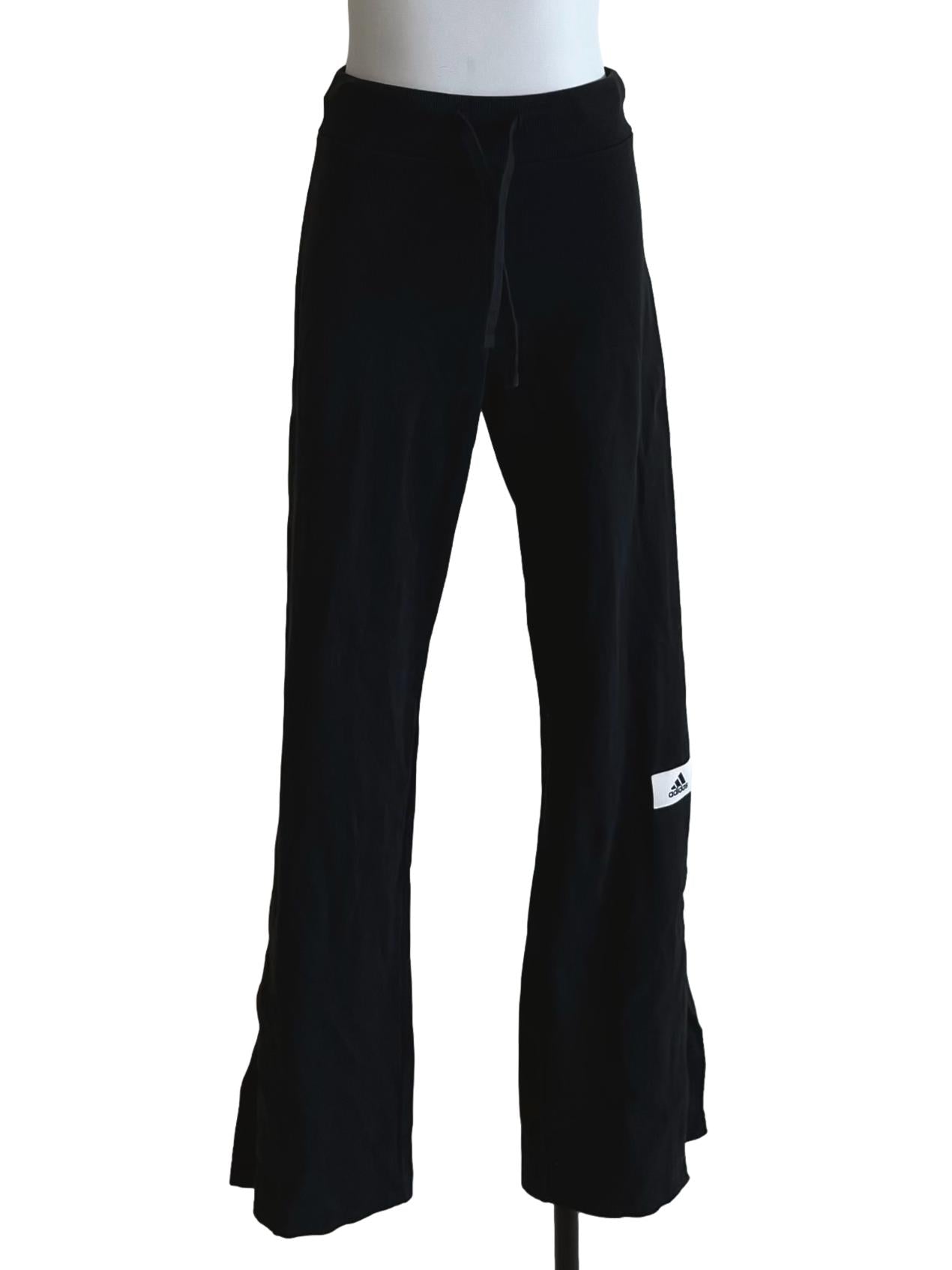 Black Candy Stripe Flared Pants