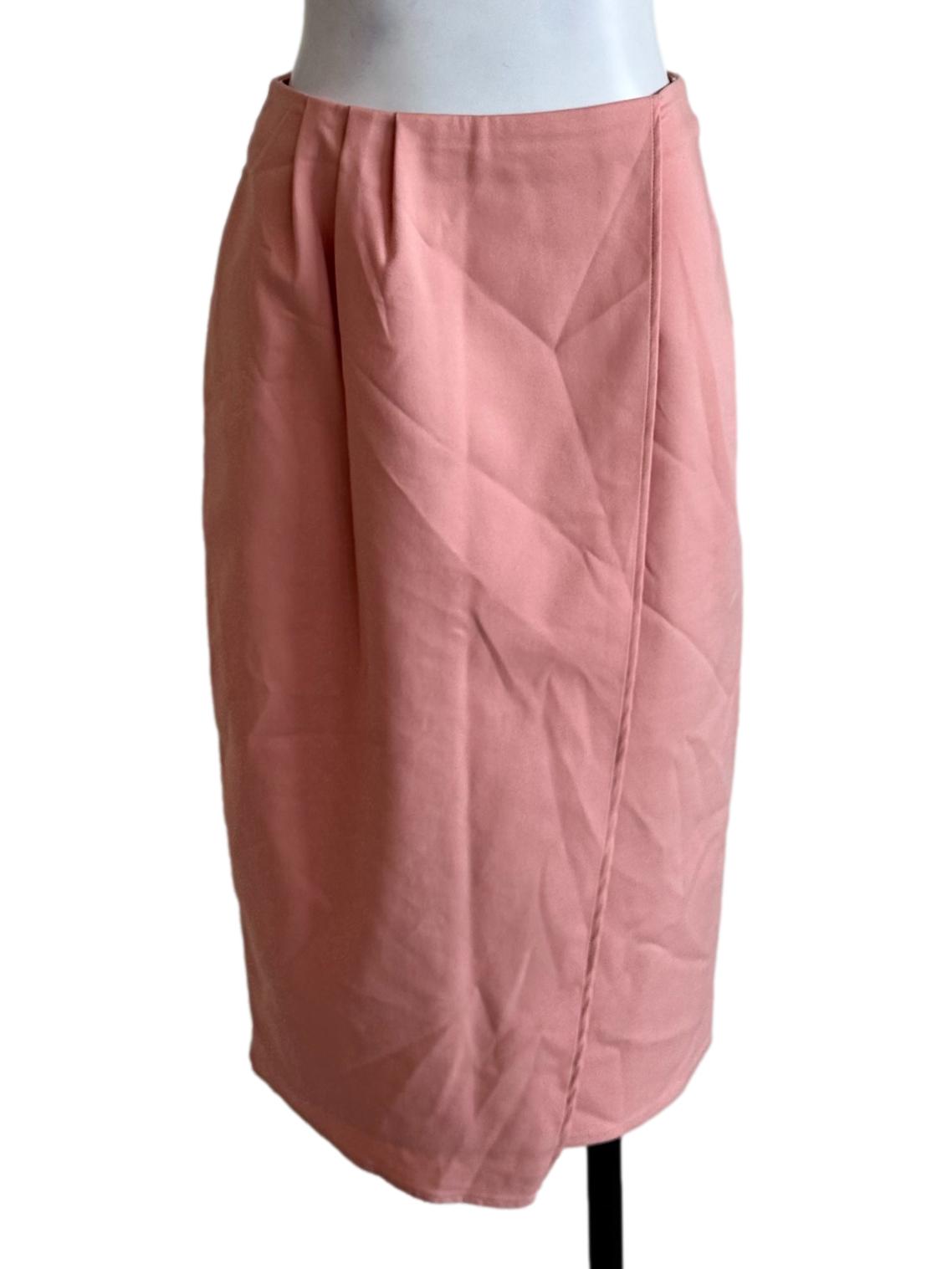 Coral Pink Sheath Skirt