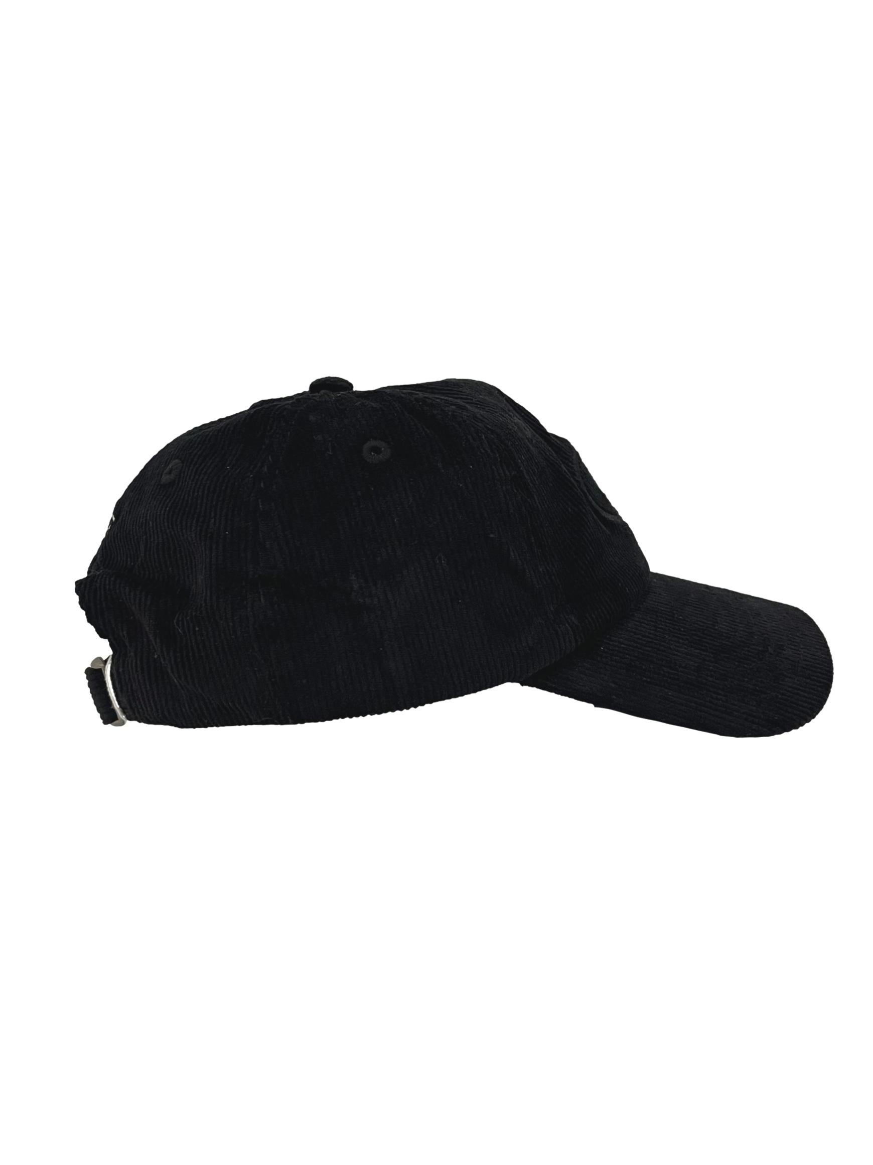 Black Curcular Logo Corduroy Cap CSN