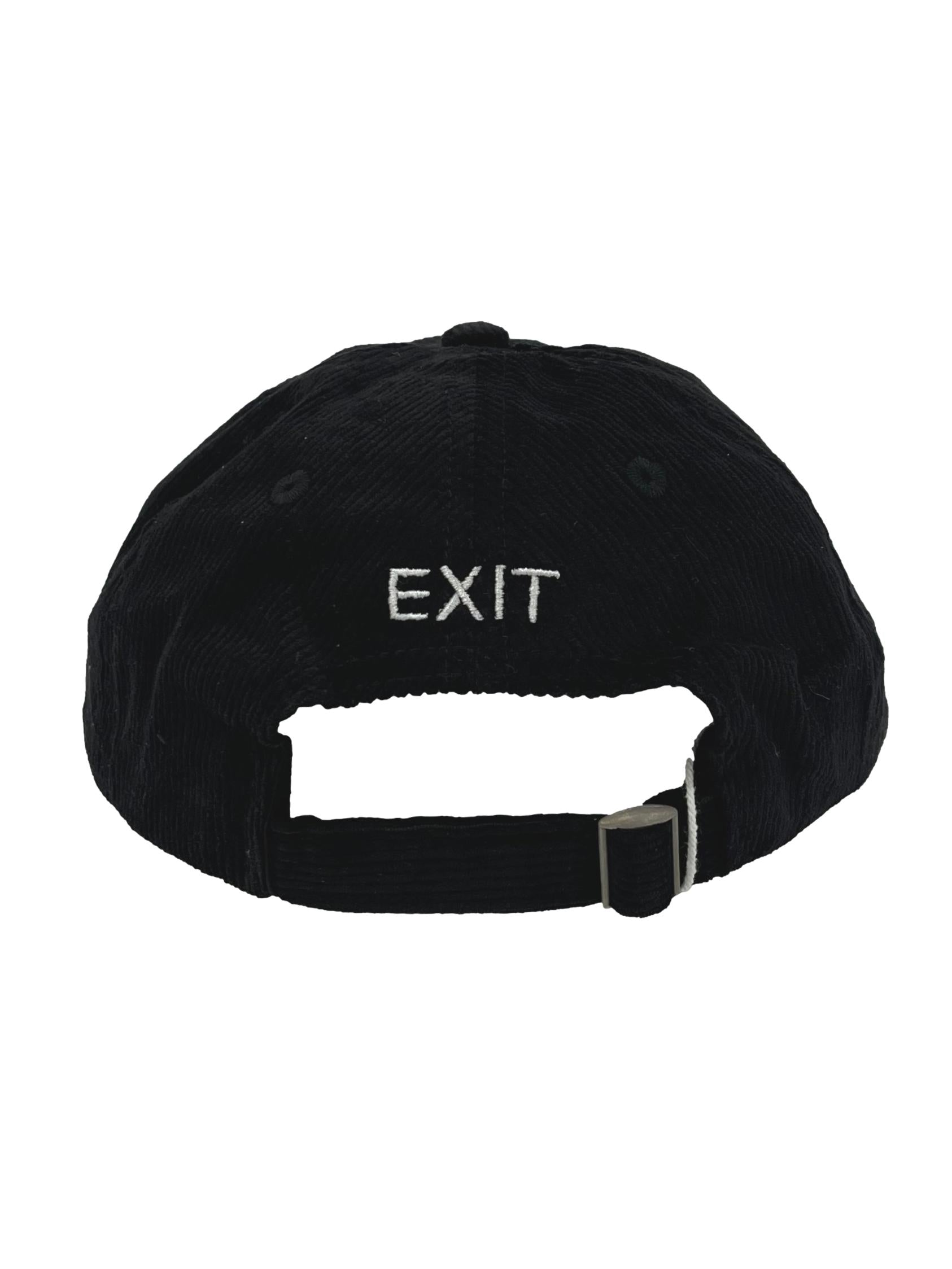 Black Curcular Logo Corduroy Cap CSN