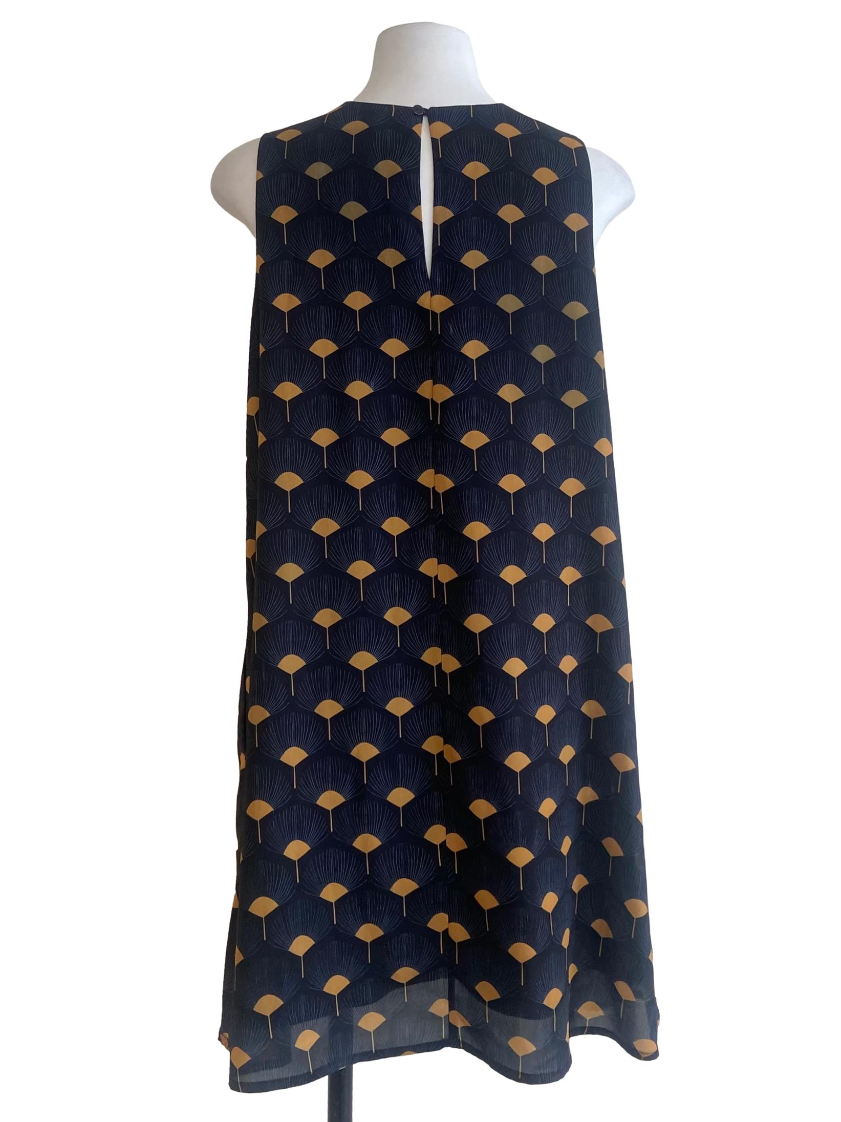Black & Yellow Shift Dress
