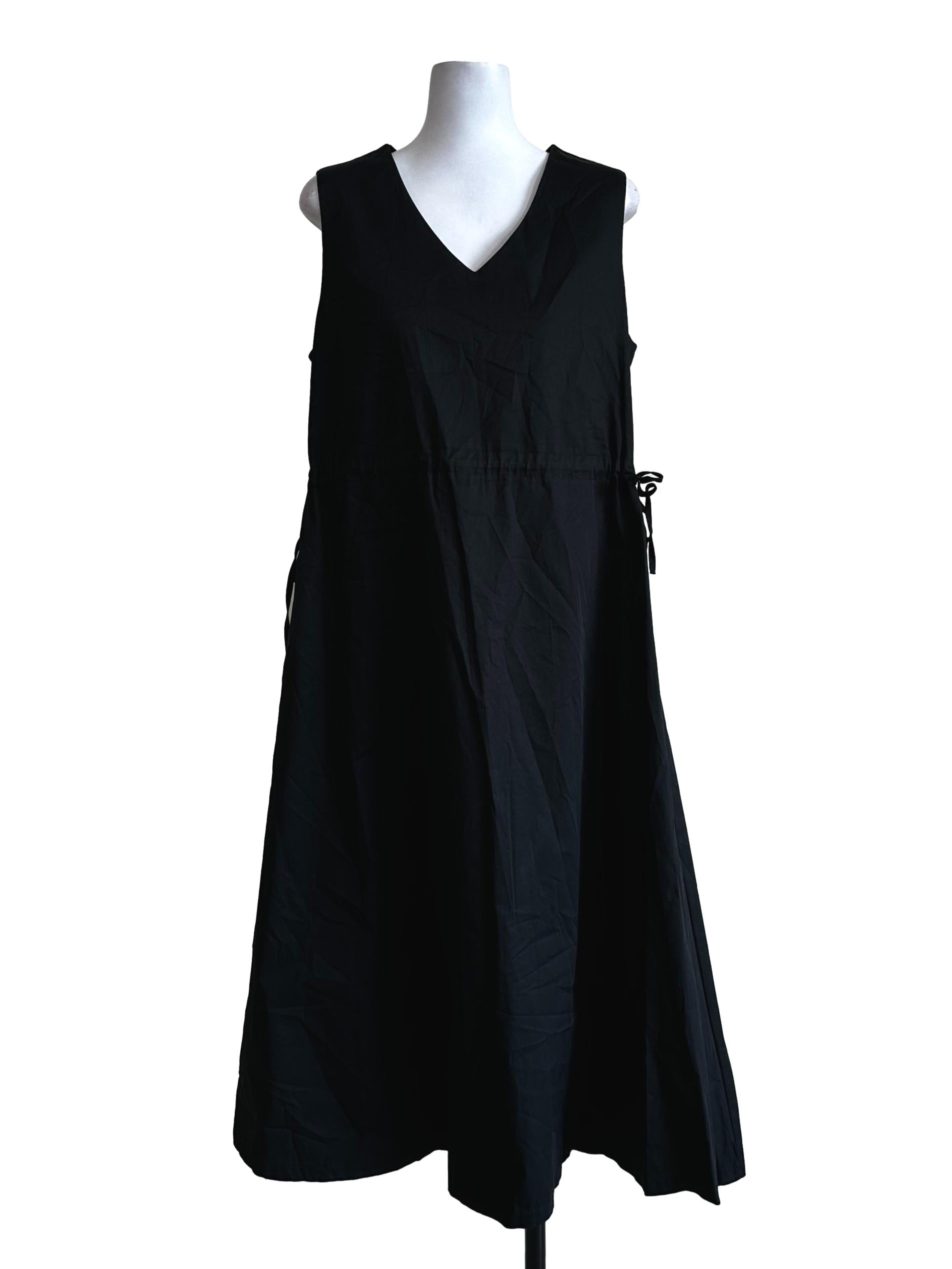 Black Plain Maxi Dress TEM