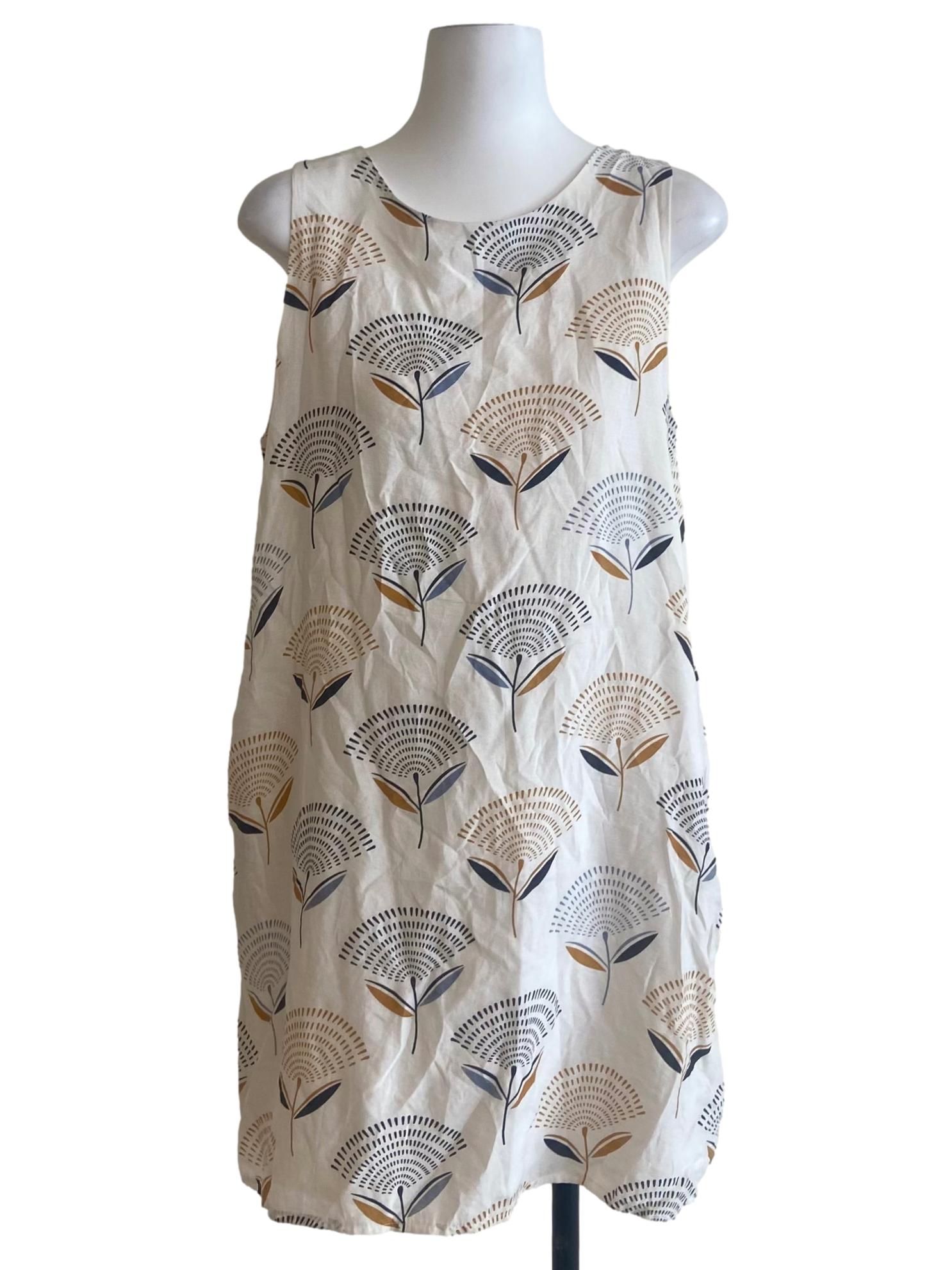 White & Floral Slip Dress