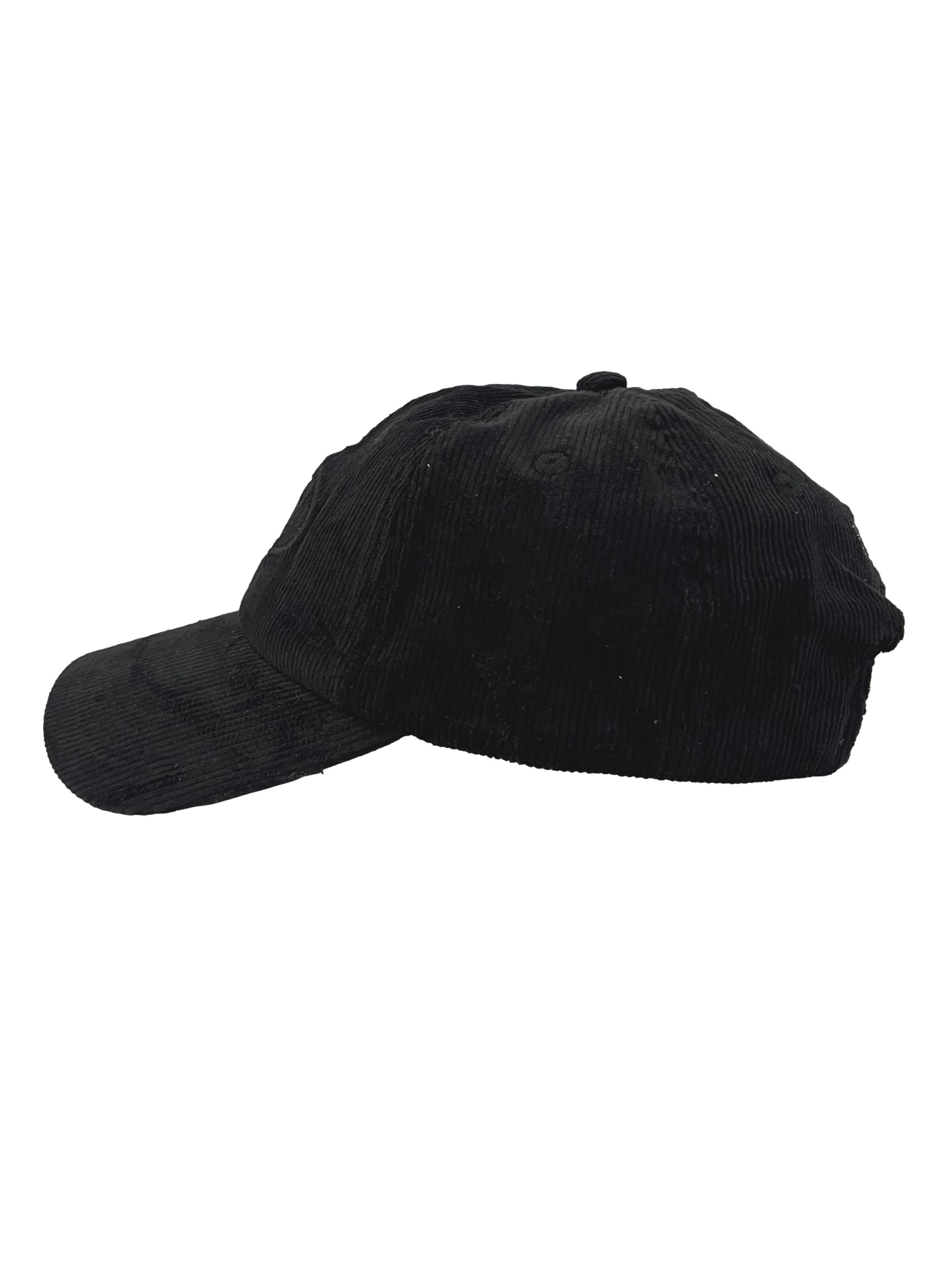 Black Curcular Logo Corduroy Cap CSN
