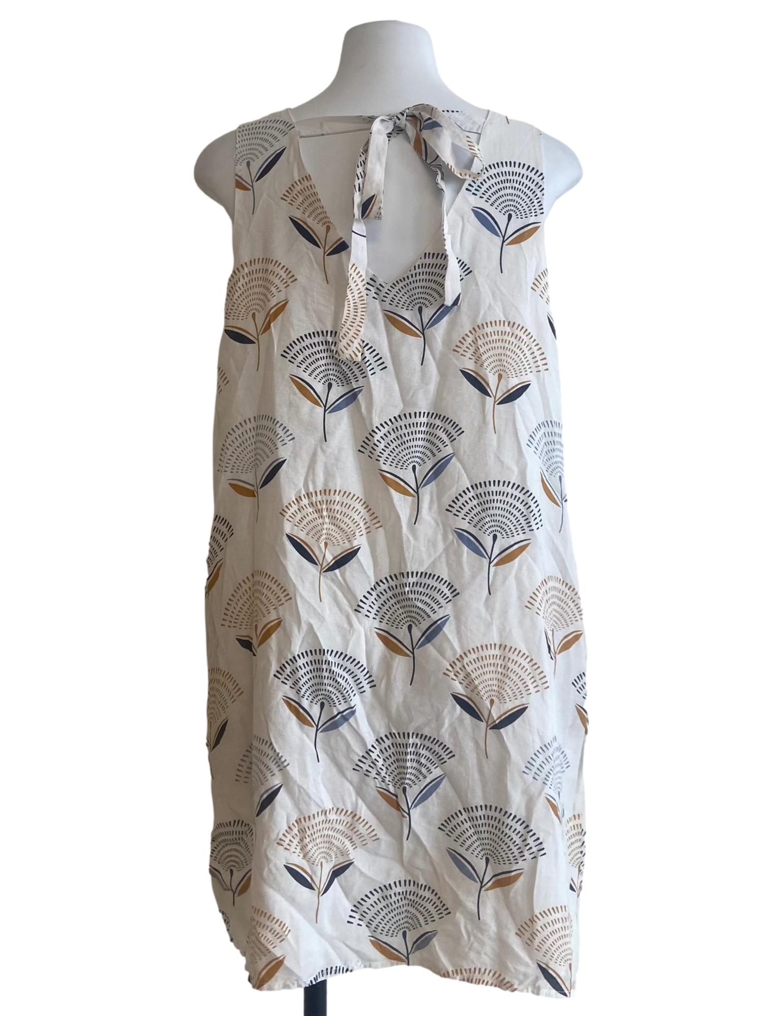 White & Floral Slip Dress