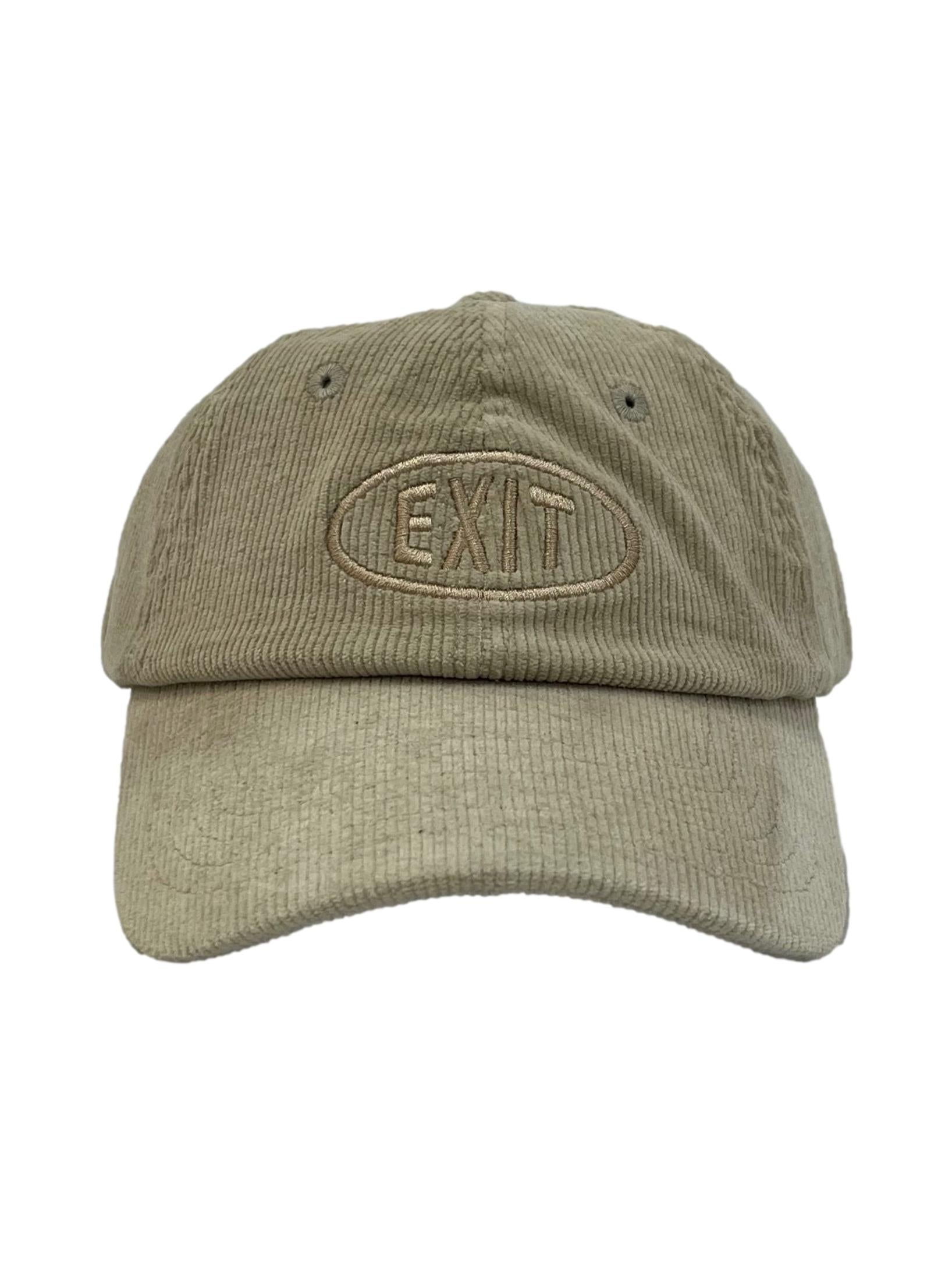 Light Brown Curcular Logo Corduroy Cap CSN
