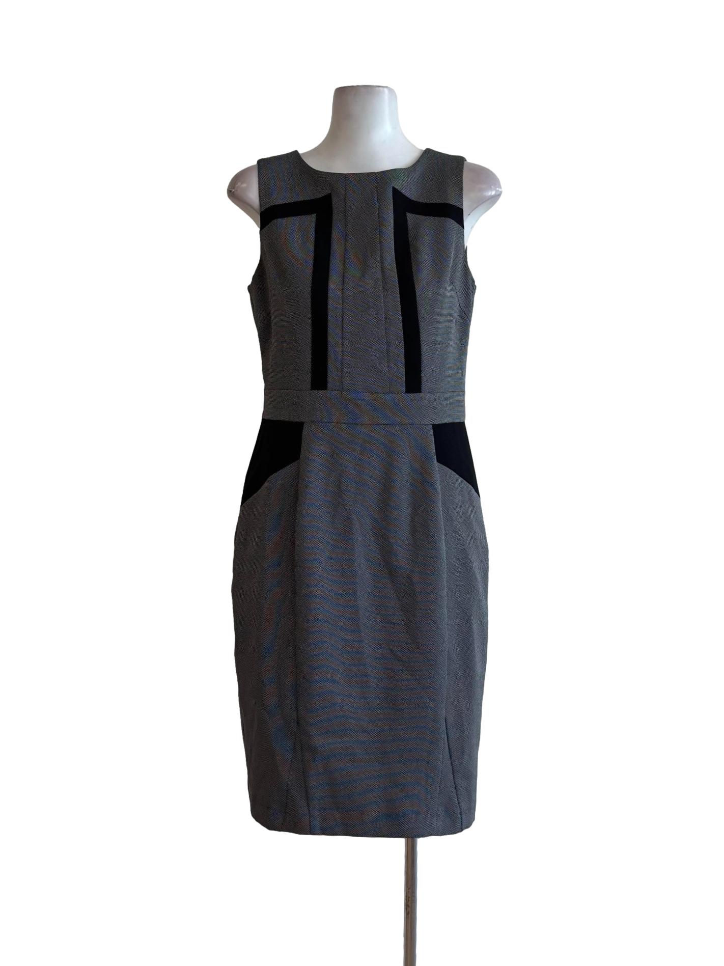 Arsenic Grey Sleeveless Pencil Dress