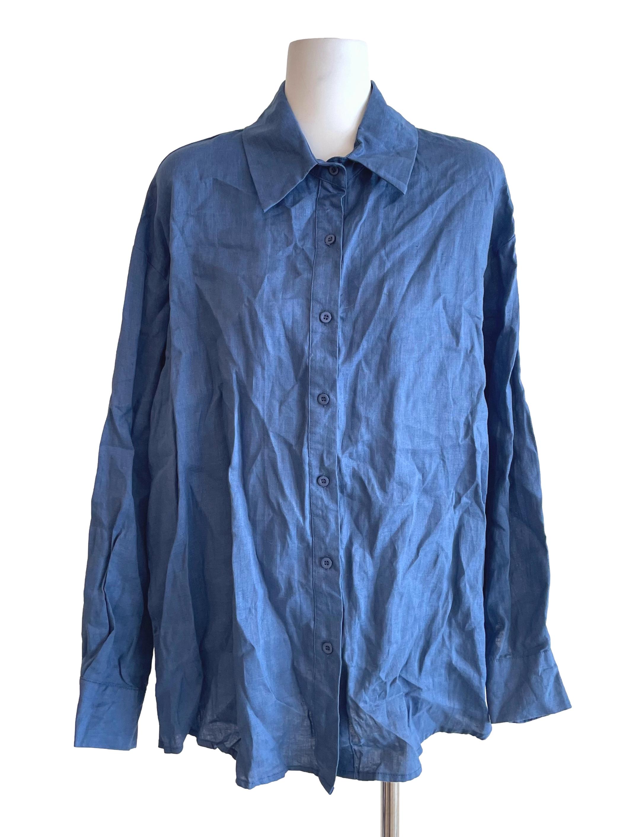 Blue Oversized Shirt TEM