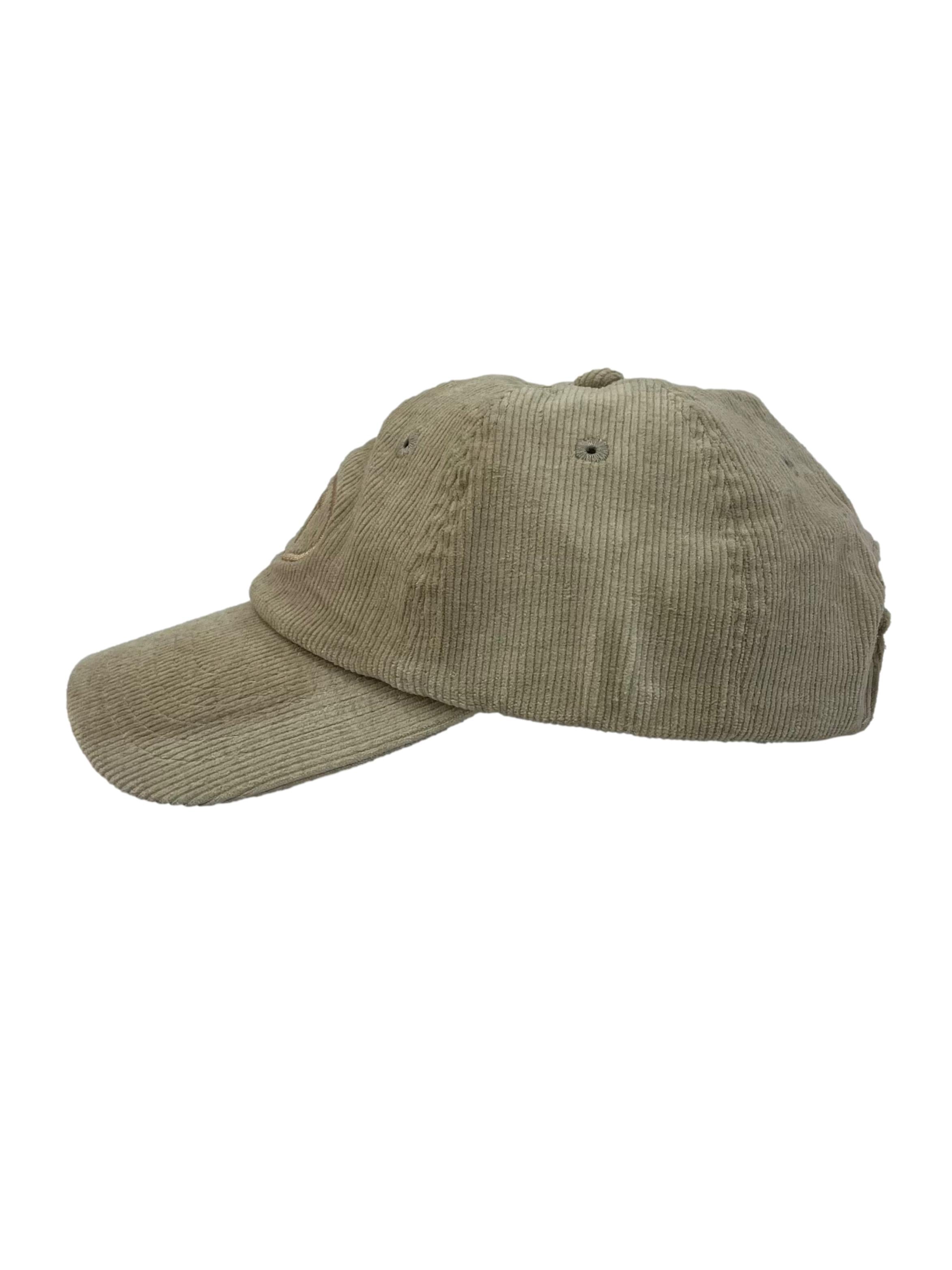 Light Brown Curcular Logo Corduroy Cap CSN