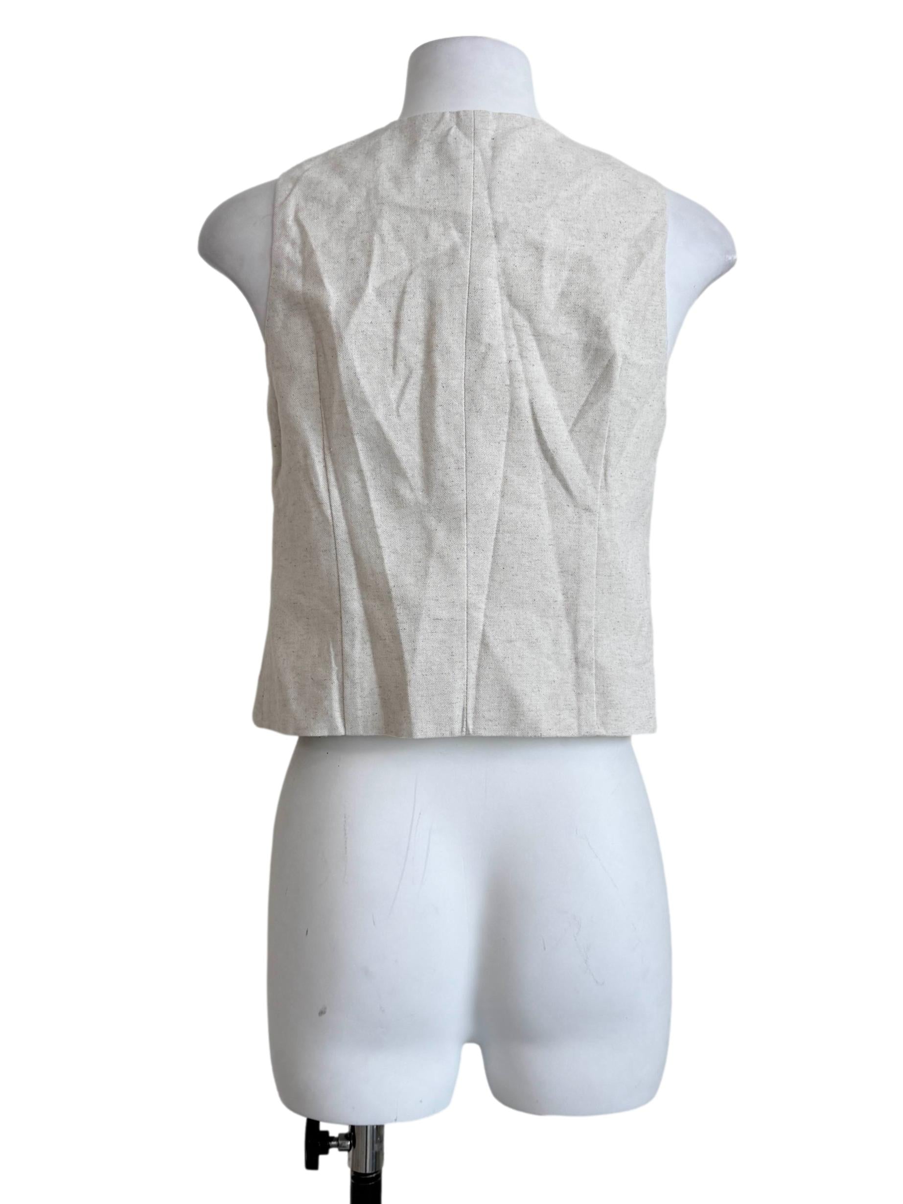 Parchment Beige Round Neck Top