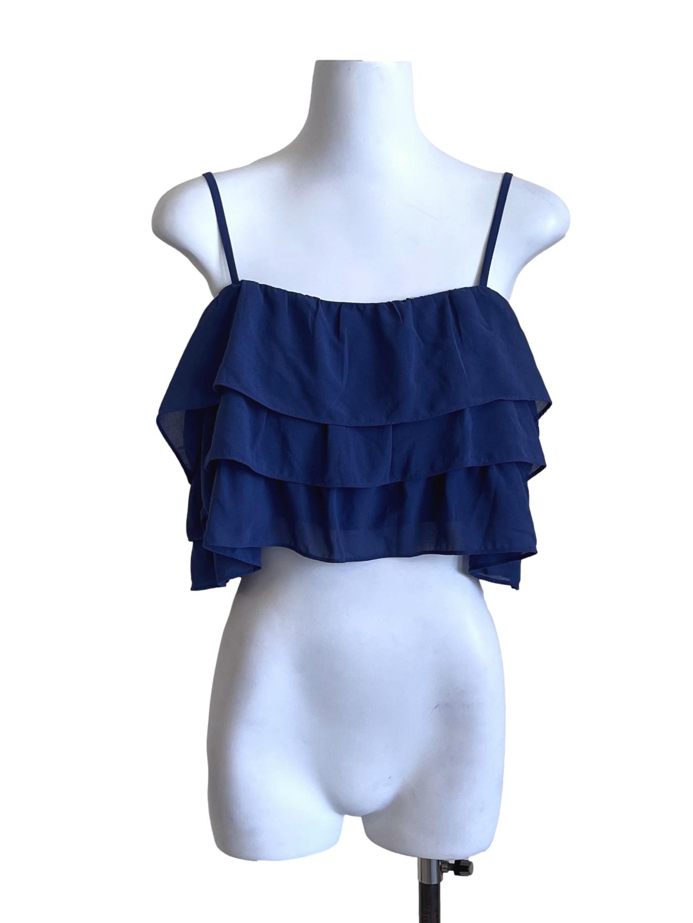 Azure Blue Cropped Top YHF