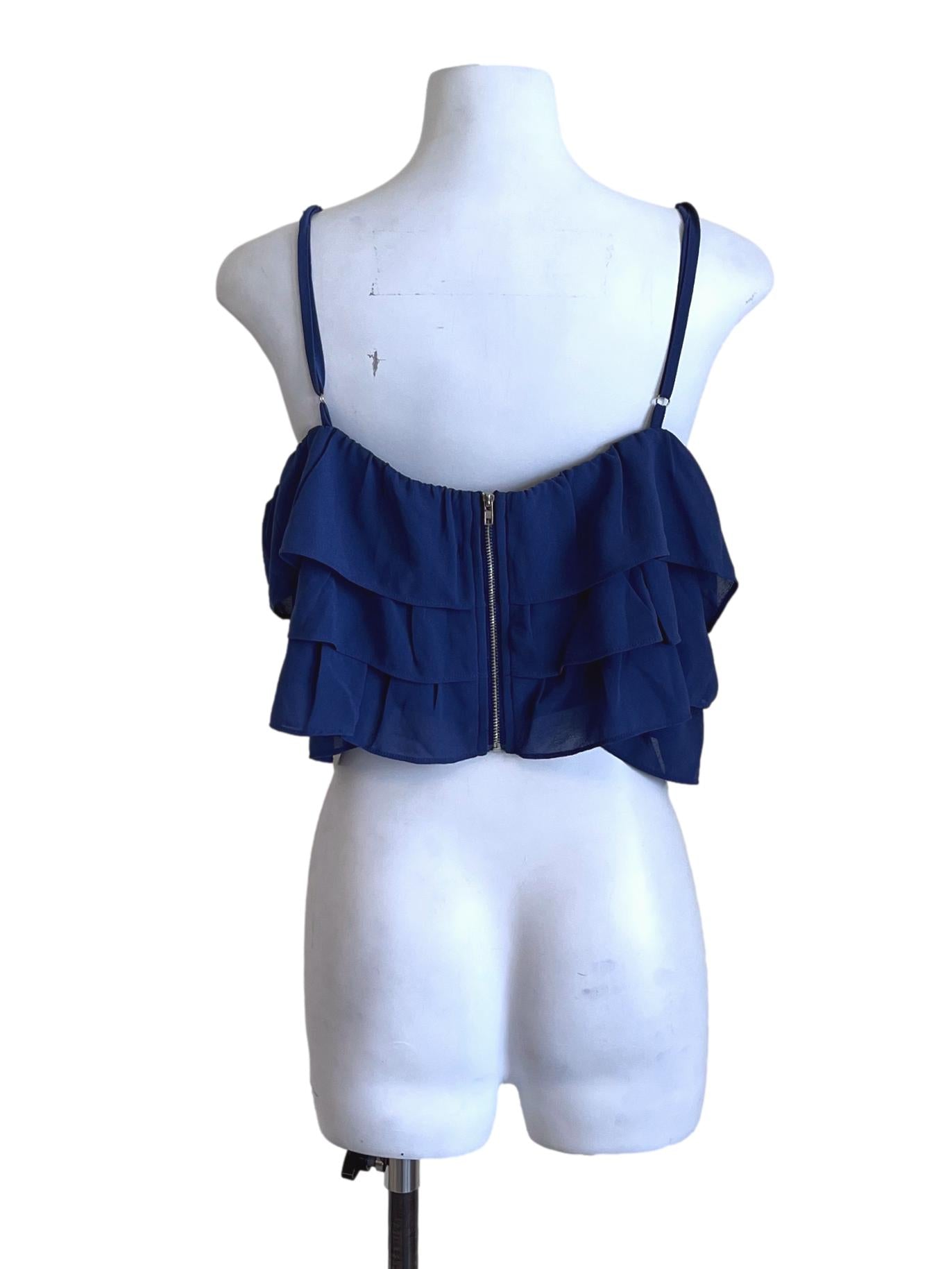 Azure Blue Cropped Top YHF