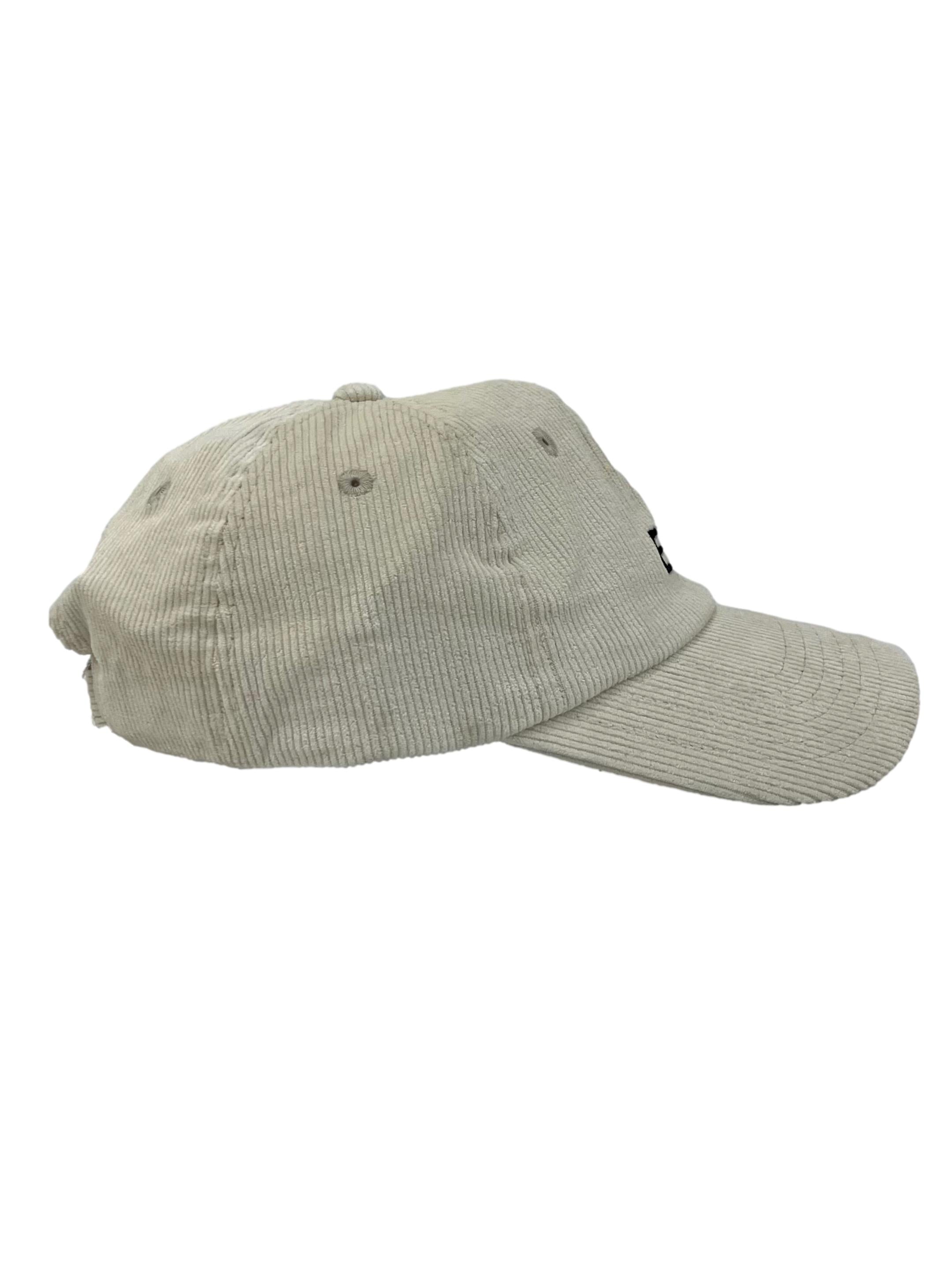 Cream Black Signature Corduroy Logo  Cap CSN