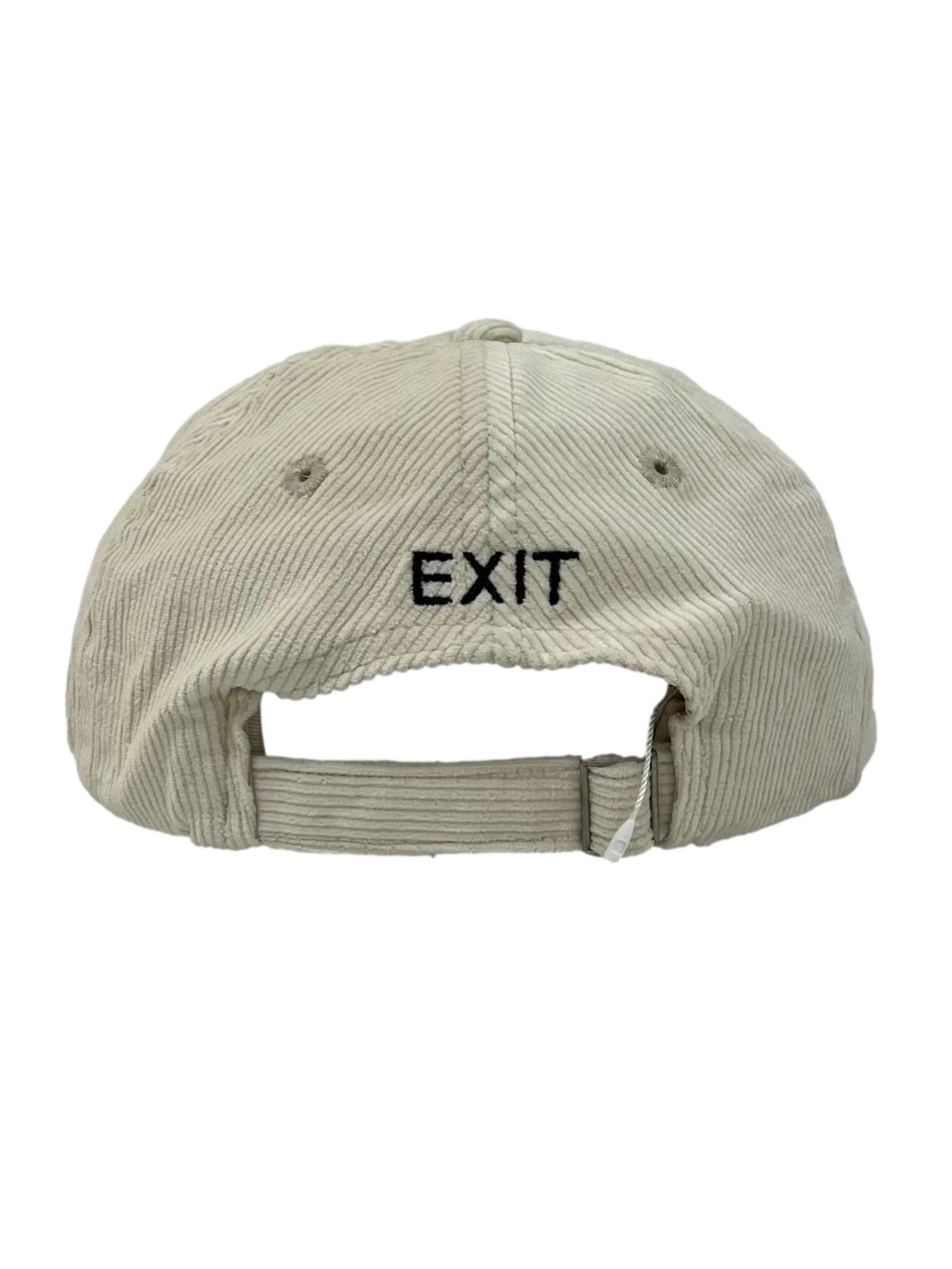 Cream Black Signature Corduroy Logo  Cap CSN