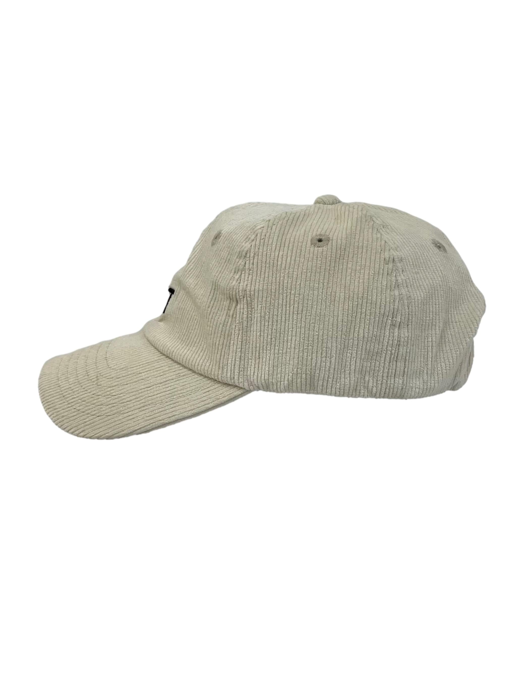 Cream Black Signature Corduroy Logo  Cap CSN