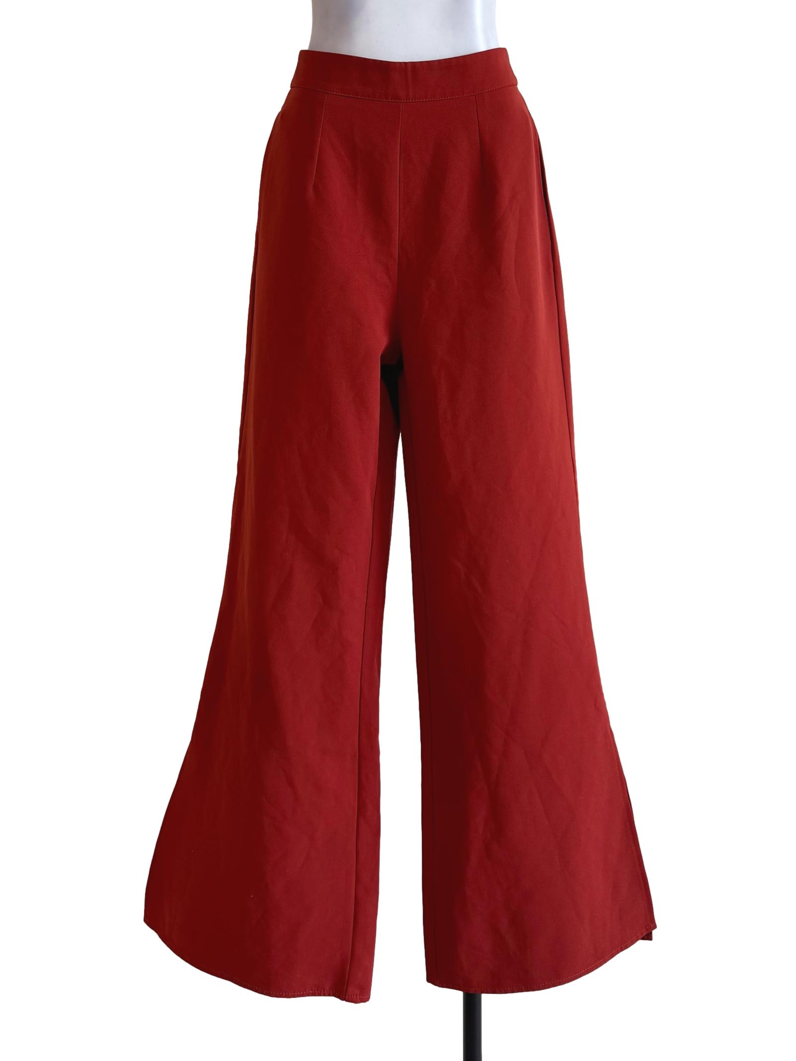 Brick Orange Straight Long Pants