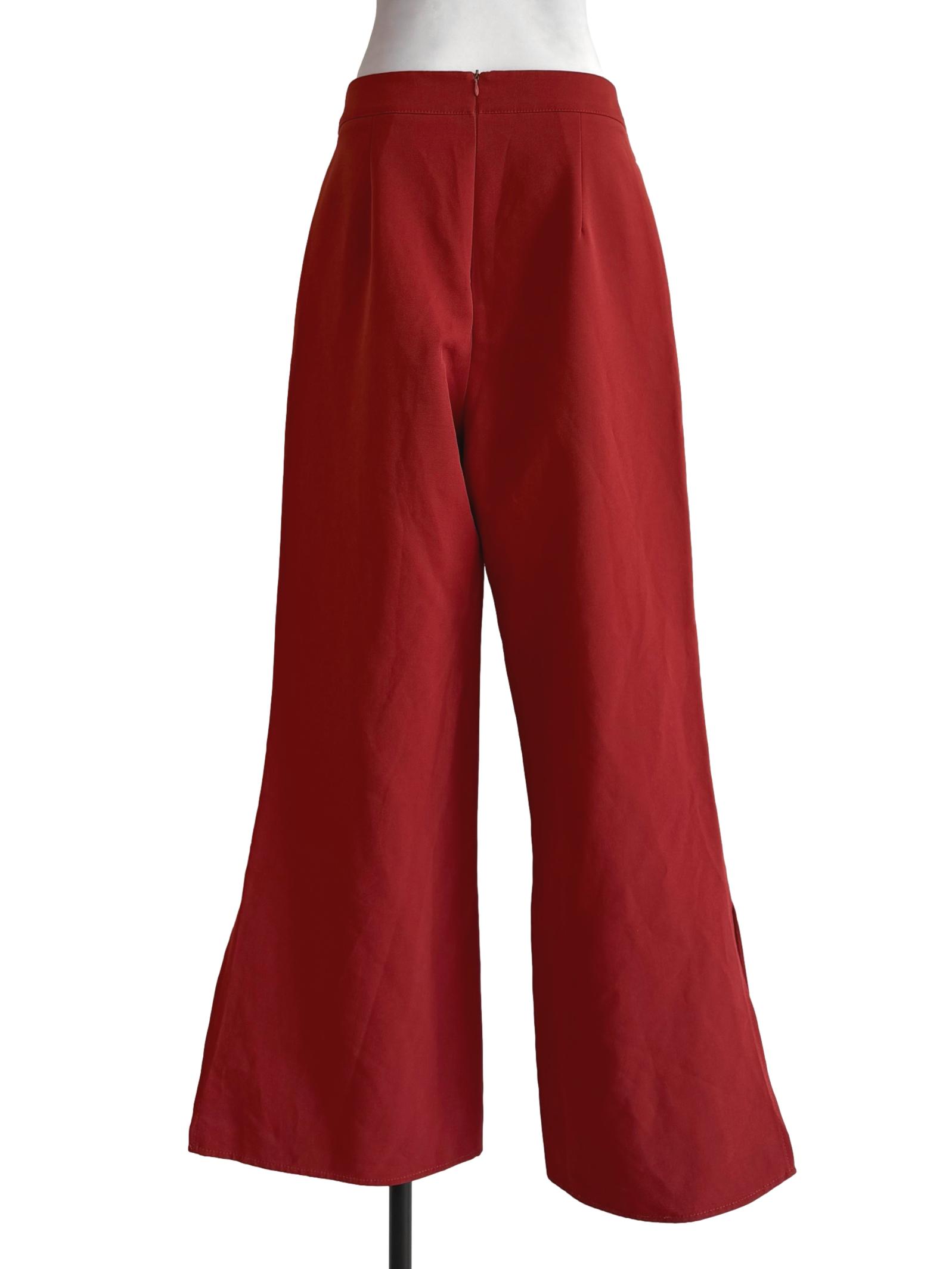 Brick Orange Straight Long Pants