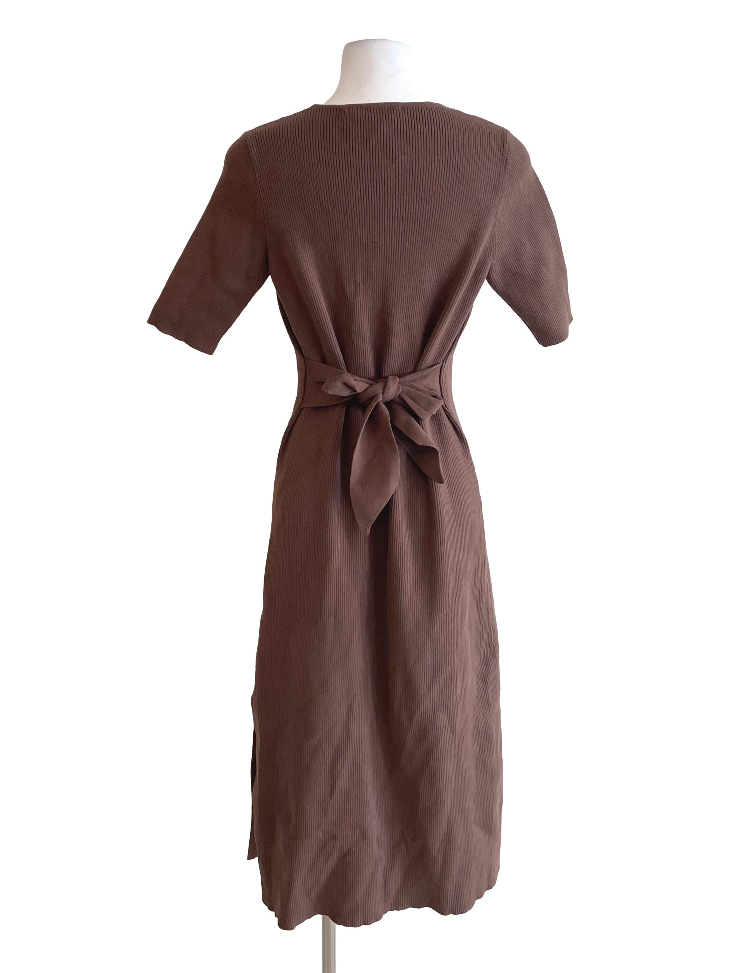 Tawny Mid Sleeves Knit Dress LB