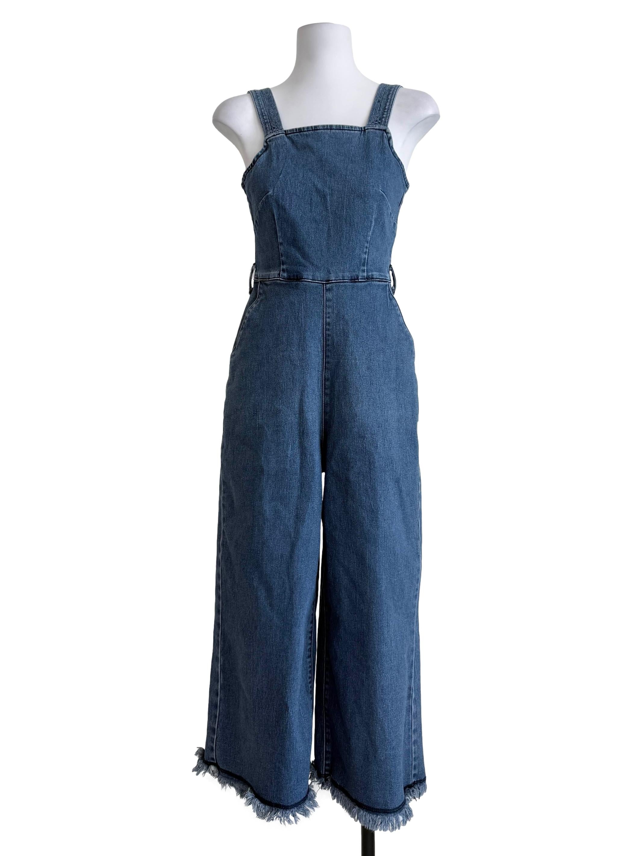 Denim Blue Casual Jumpsuit