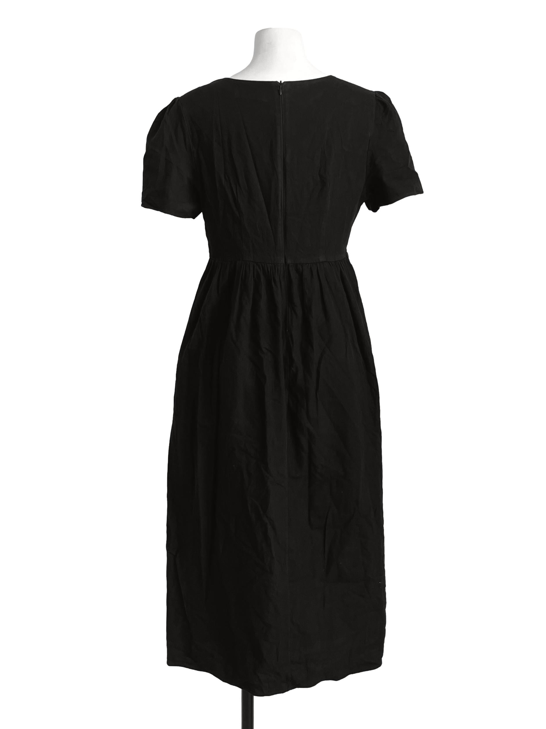 Jade Black V-Neck Shirt Dress