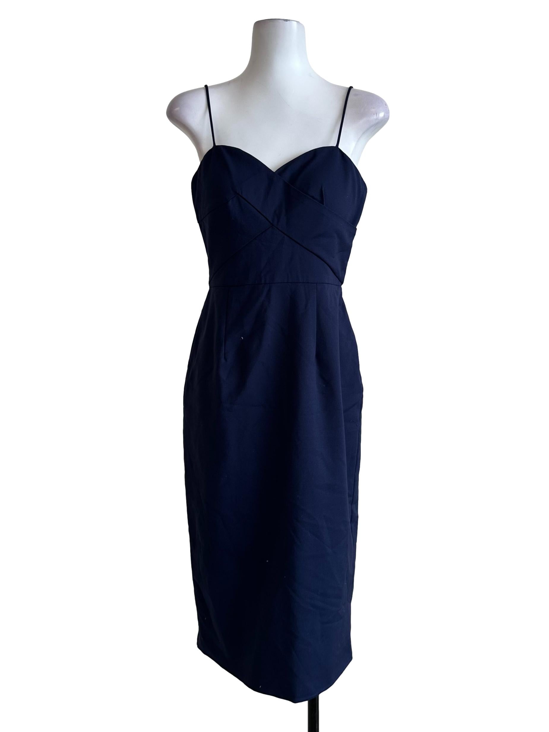 Berry Blue Padded Sleeveless Dress